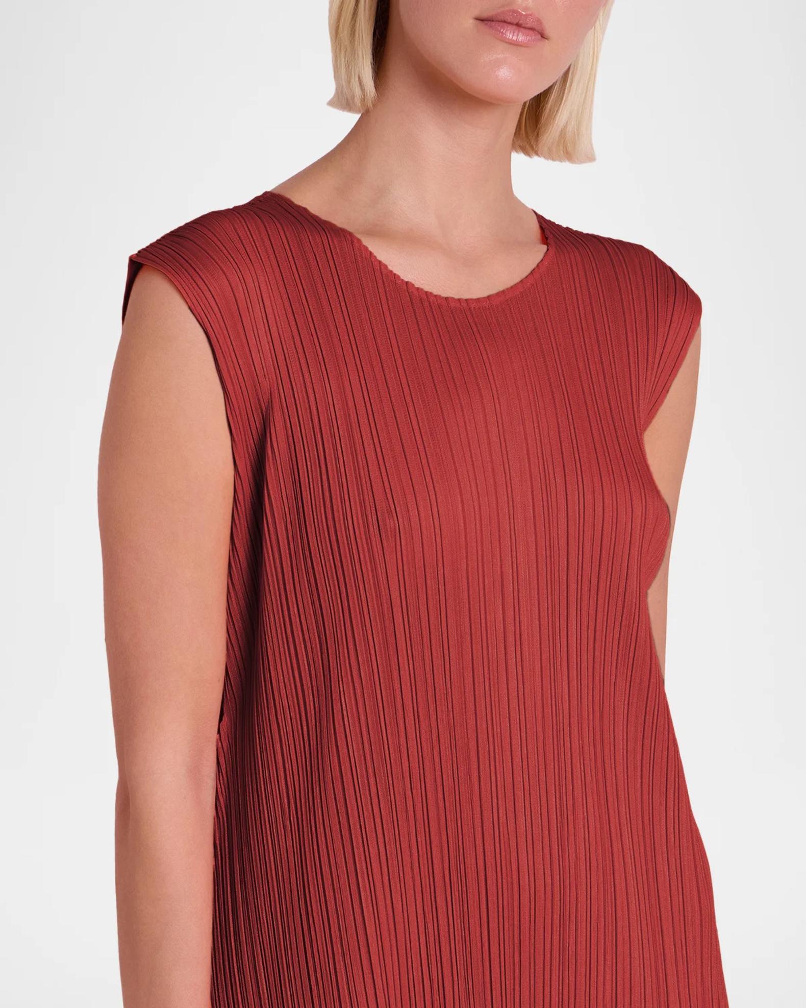Issey Miyake Monthly Colors: September Sleeveless Pleats Midi