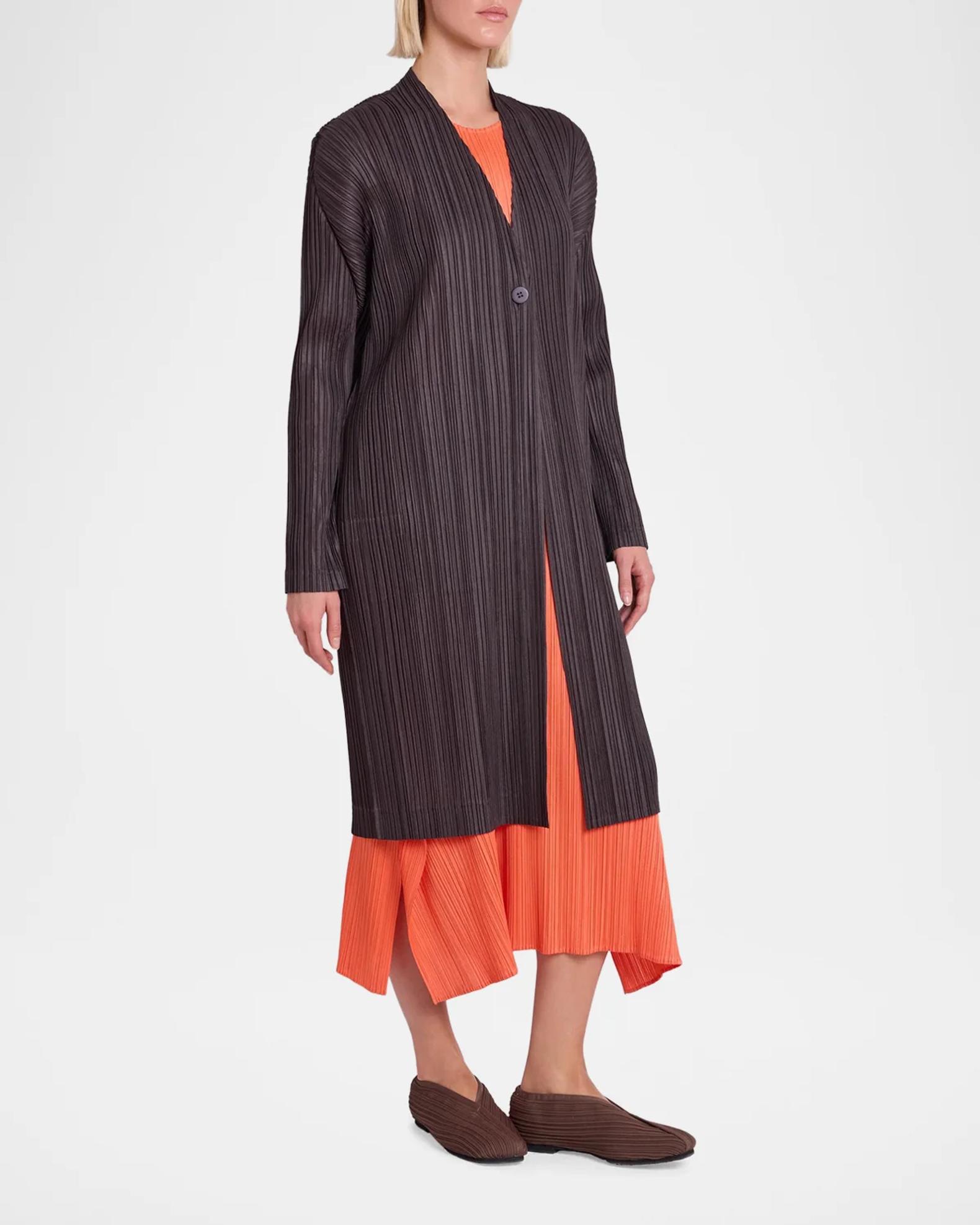 Issey Miyake Pleats Single-Button Jacket | Neiman Marcus