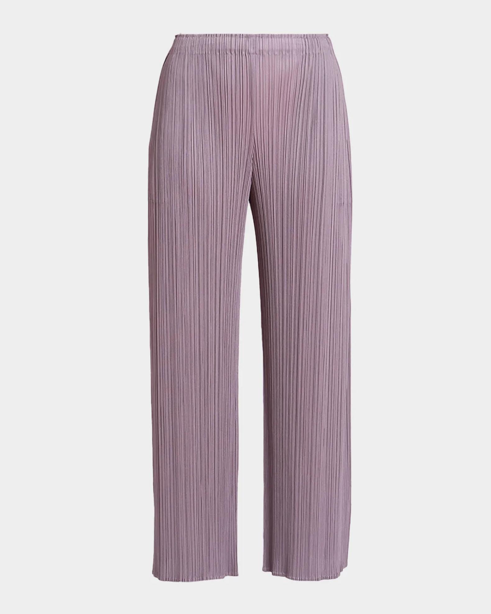 PLEATS PLEASE パンツ MONTHLY COLORS AUGUST Issey Miyake Monthly Colors: August Pleats Wide-Leg Ankle Pants