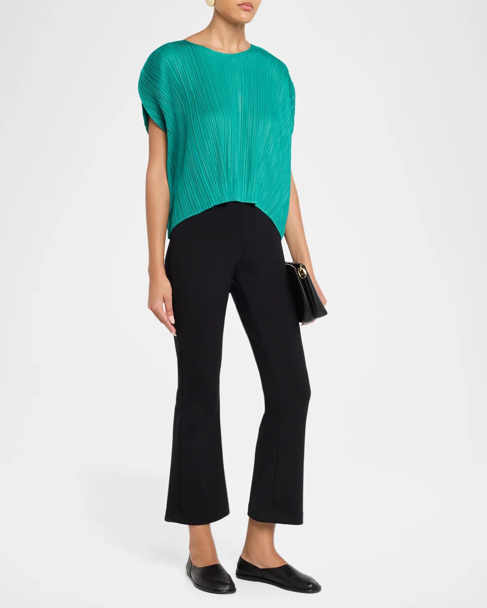 Issey Miyake Monthly Colors: July Pleats Short-Sleeve Top | Neiman