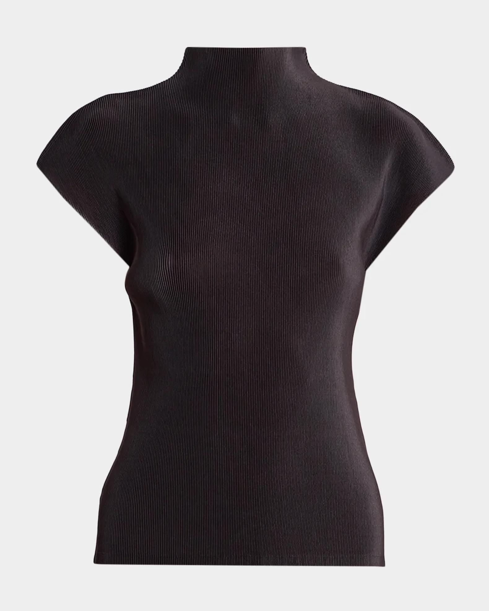 トップス PLEATS PLEASE ISSEY MIYAKE MIST AUGUST Issey Miyake Mist August Pleats Cap-Sleeve Top | Neiman Marcus