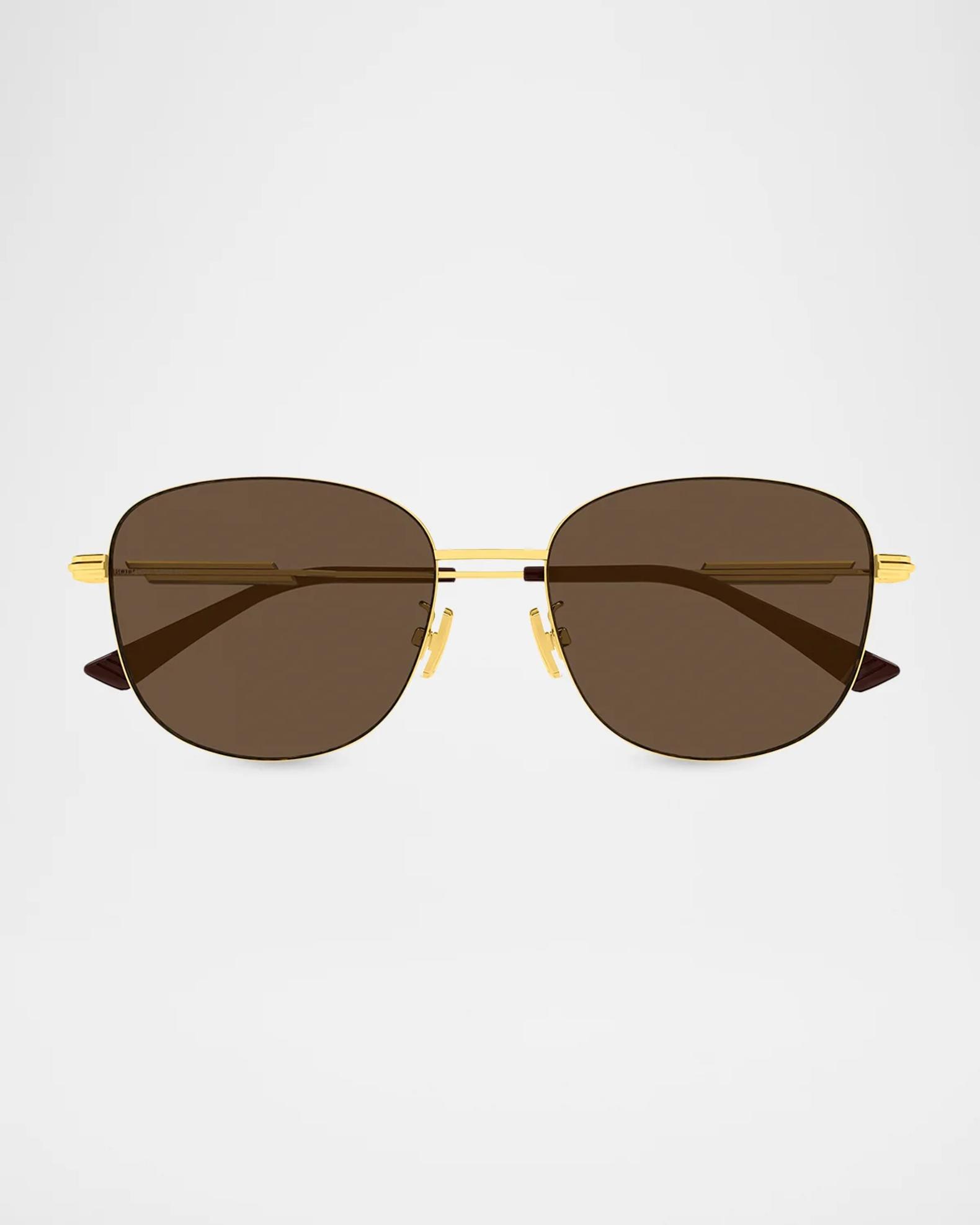 Bottega Veneta Ribbon 56MM Round Sunglasses | Neiman Marcus