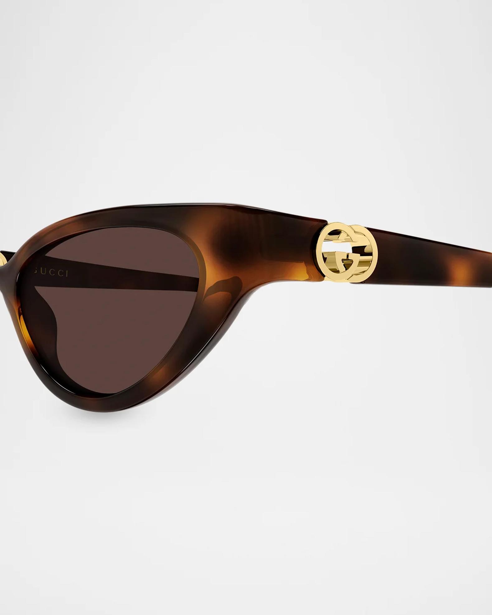 Gucci Interlocking G 52MM Cat-Eye Sunglasses | Neiman Marcus