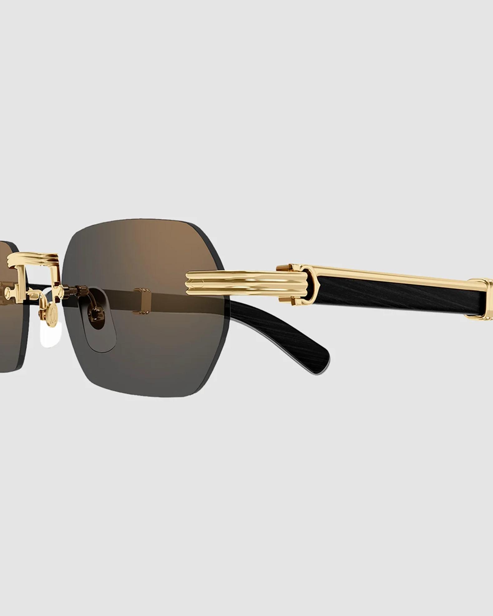 Cartier Men's Rimless Titanium Rectangle Sunglasses | Neiman Marcus