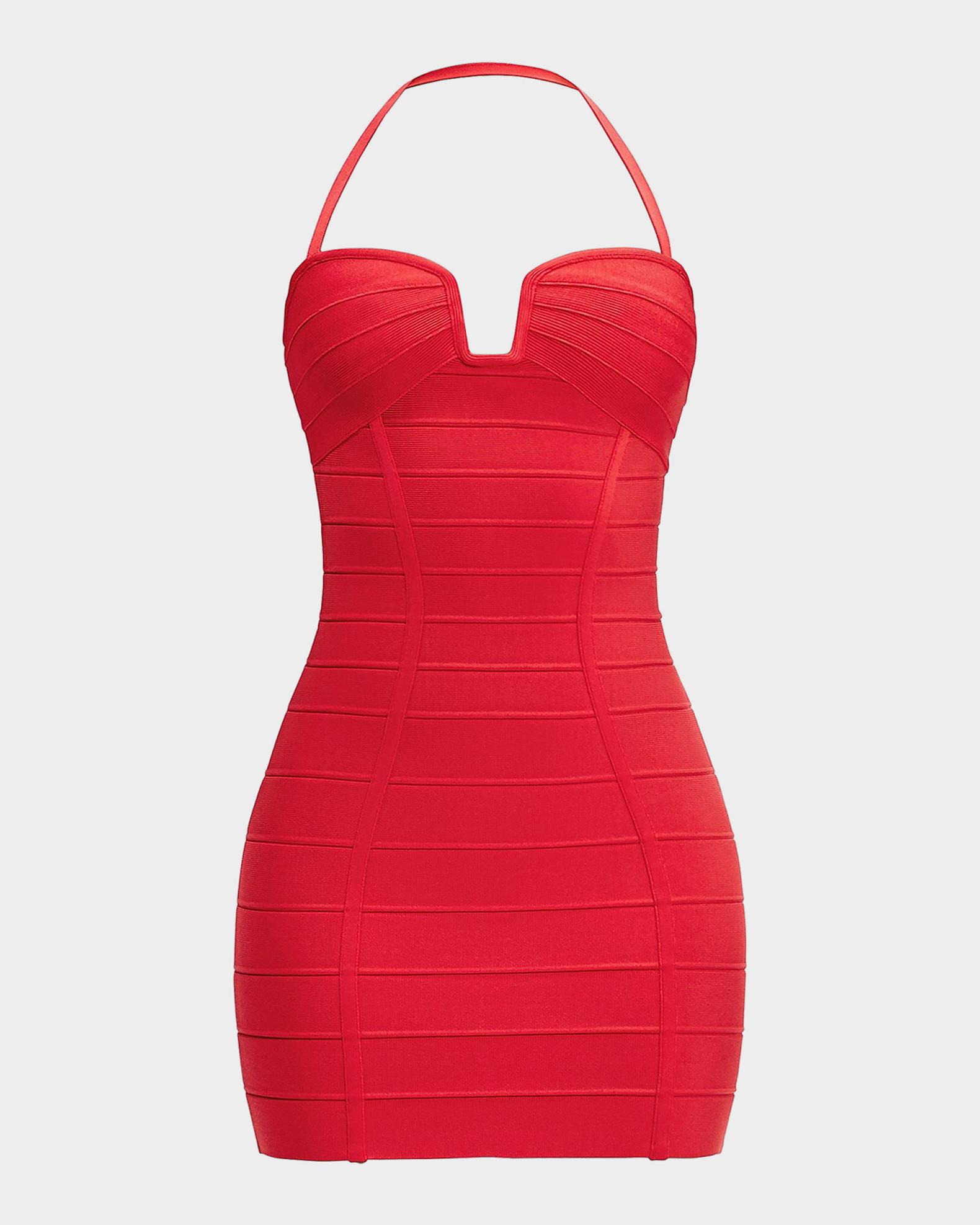 herve leger bodycon dress Hervé Léger The Holly Bandage Mini the label is known BF33 15 Easy-Breezy Maxi Dresses Color:Limited Brown Chocolate