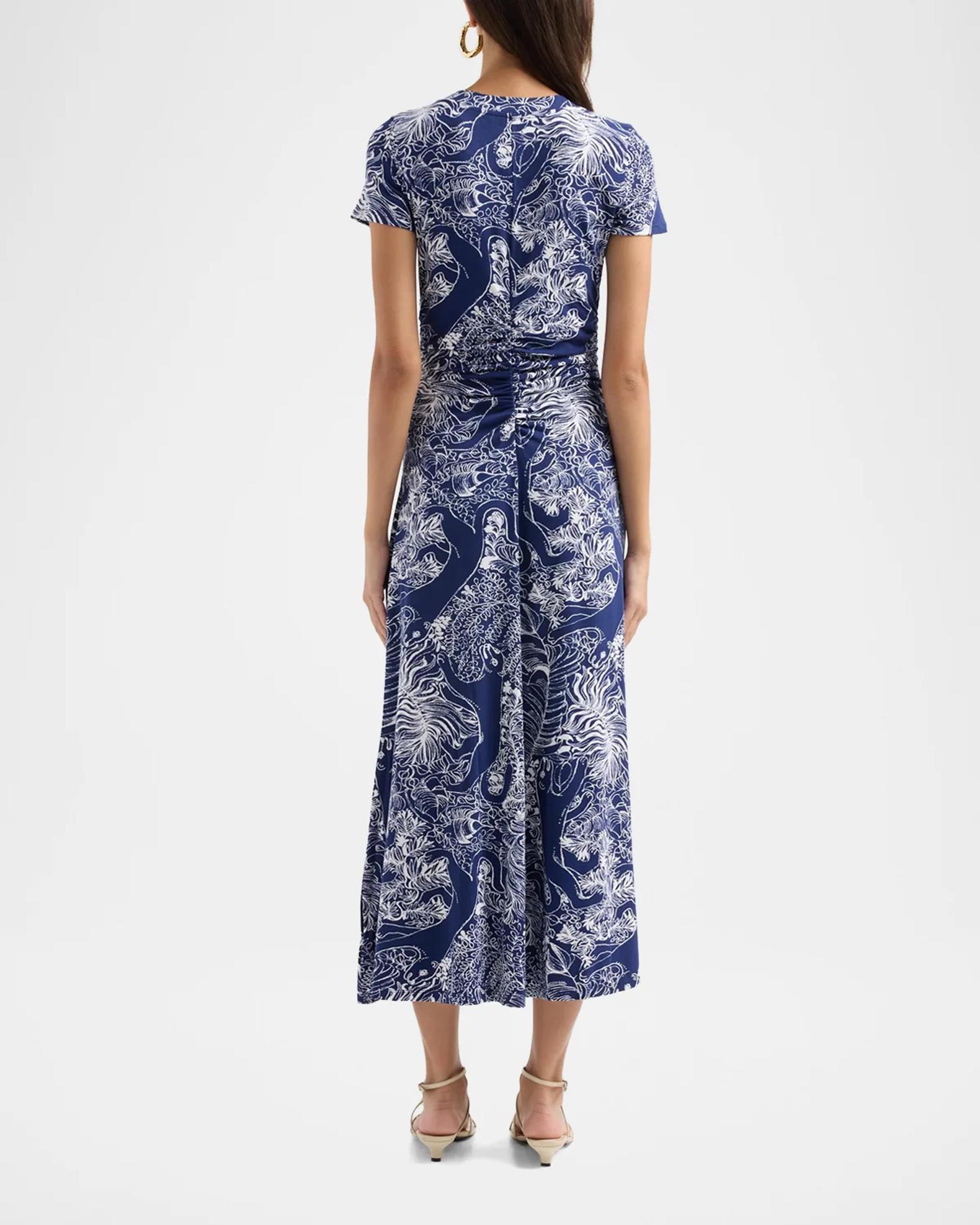 Lilly Pulitzer Alma Printed UPF 50+ Midi Dress | Neiman Marcus