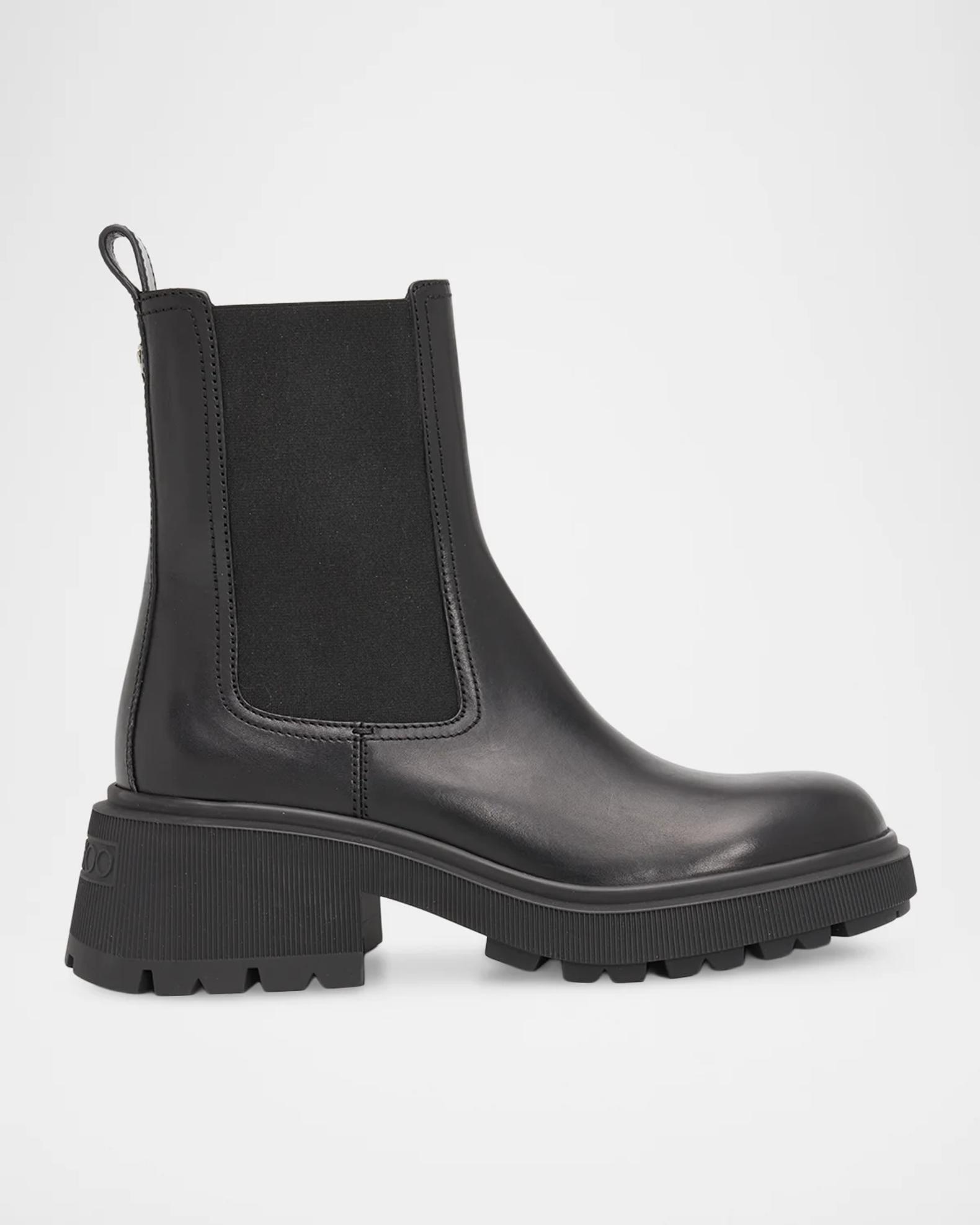 Jimmy Choo Tamia 70MM Leather Chelsea Boots | Neiman Marcus