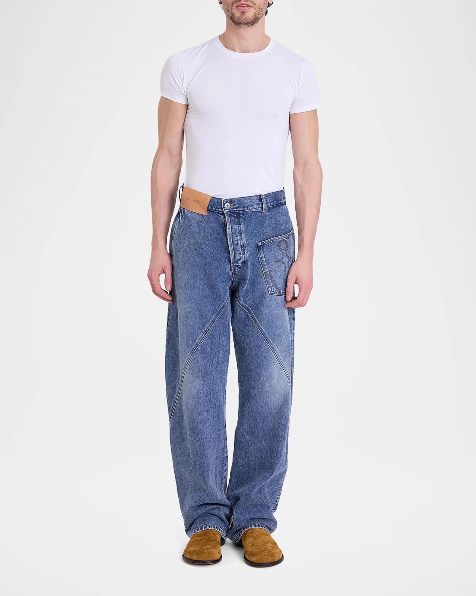 JW Anderson Twisted Workwear Jeans | Neiman Marcus
