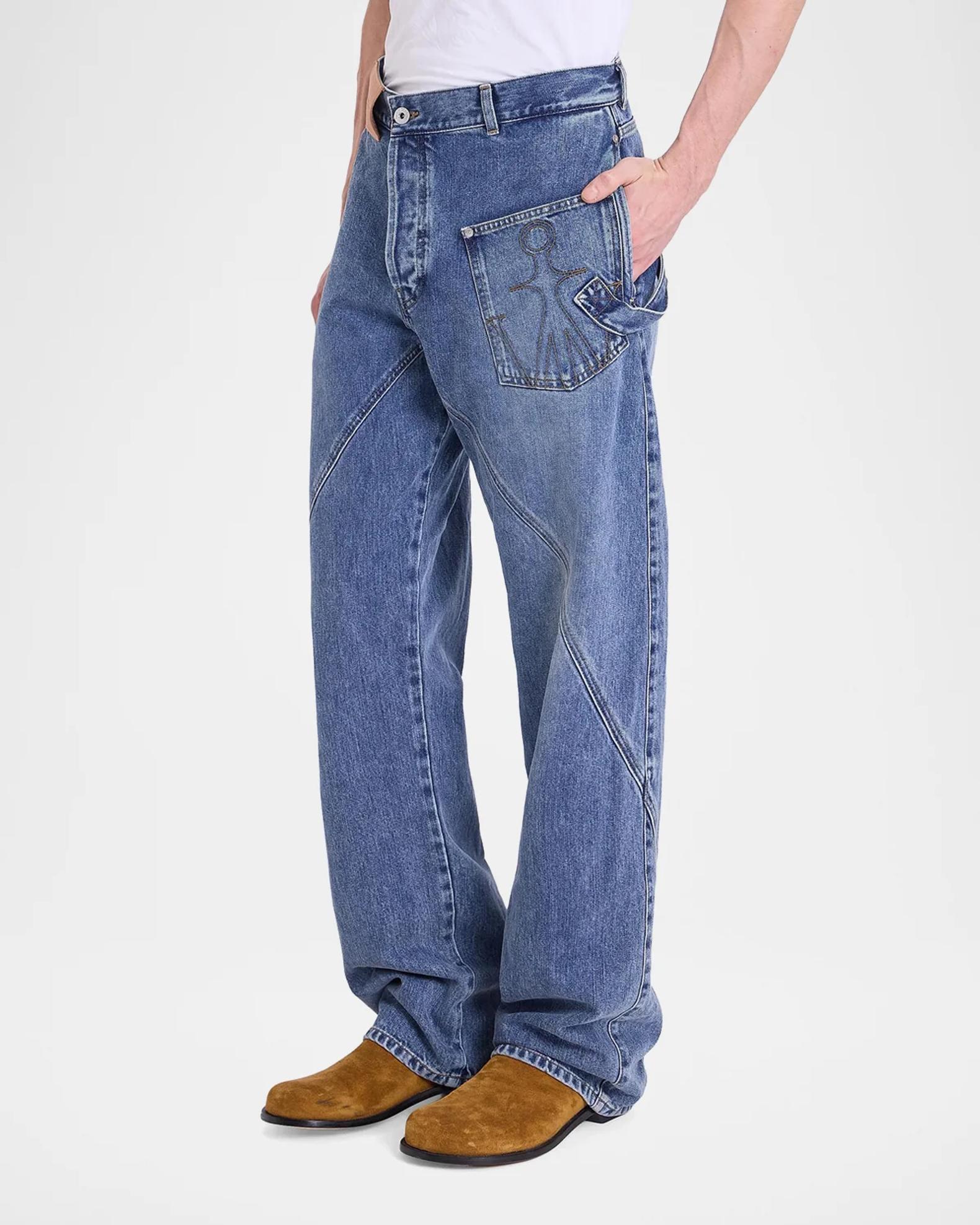 JW Anderson Twisted Workwear Jeans | Neiman Marcus