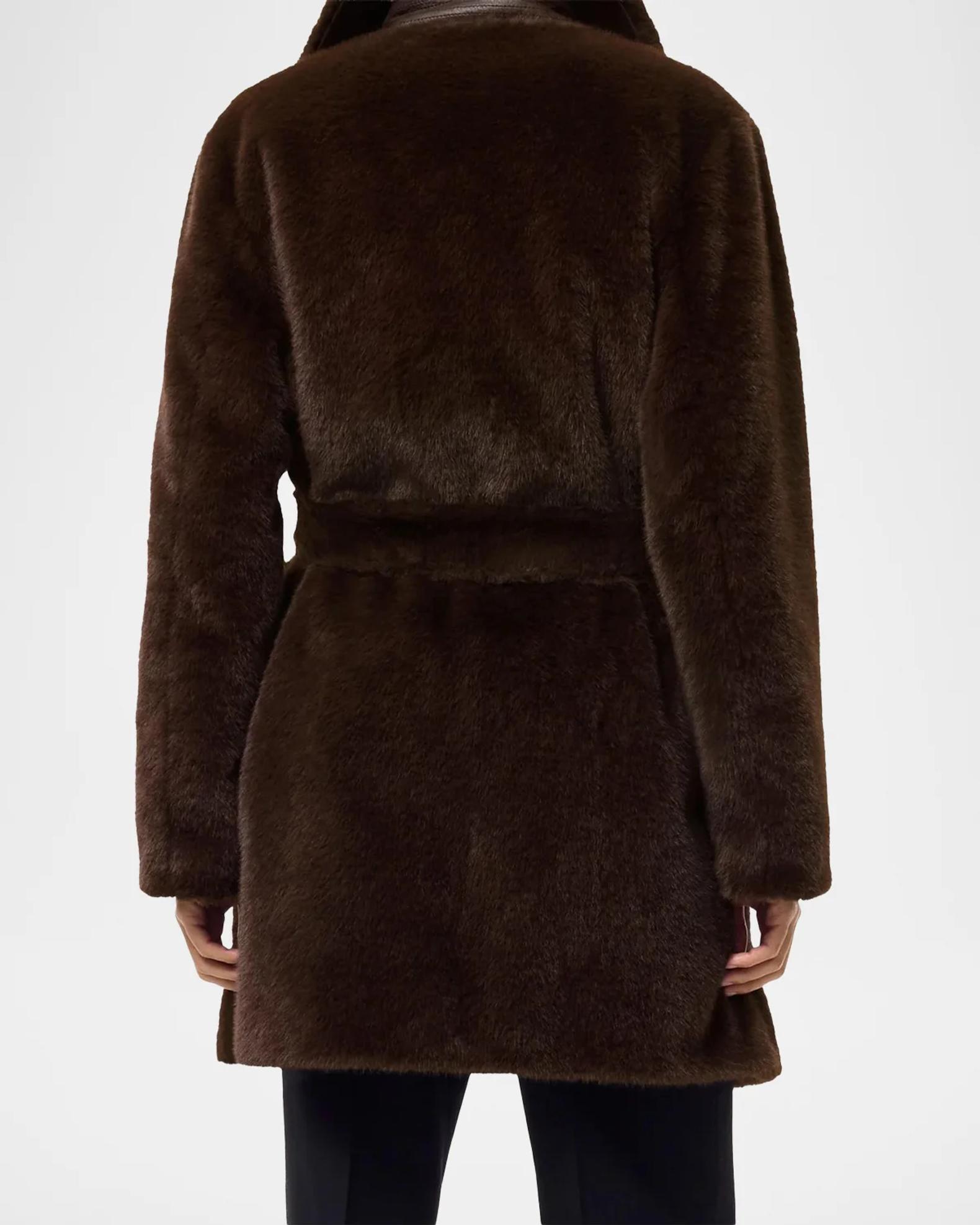 Burberry Belvedere Faux Fur Car Coat | Neiman Marcus