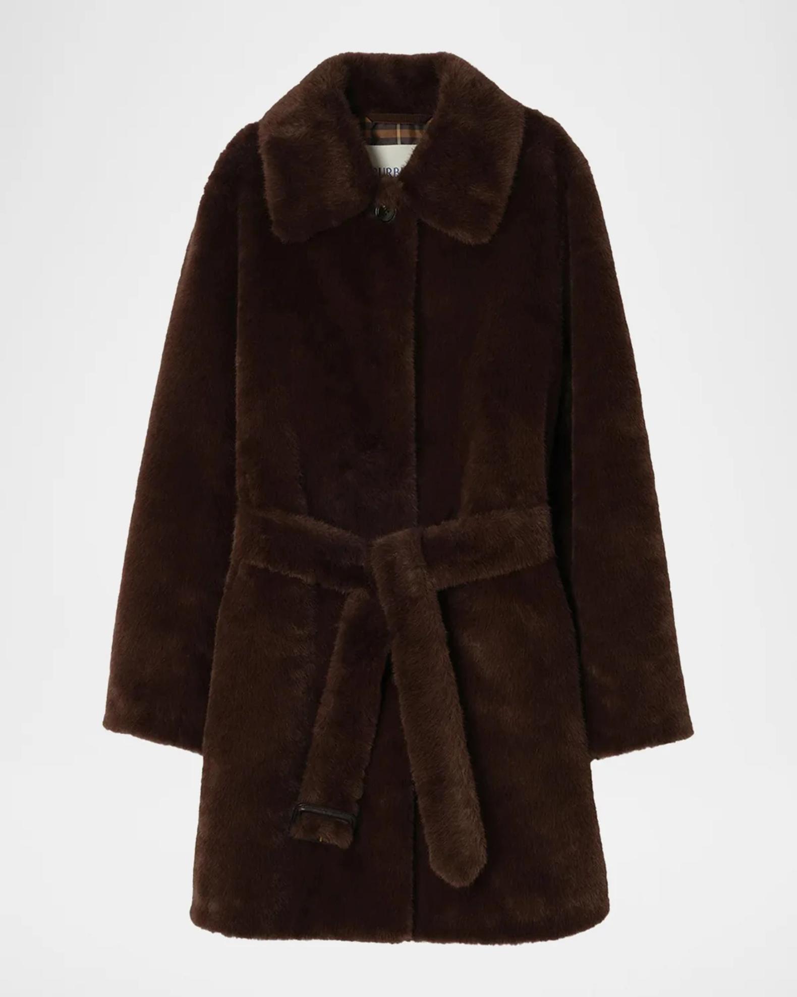 Burberry Belvedere Faux Fur Car Coat | Neiman Marcus