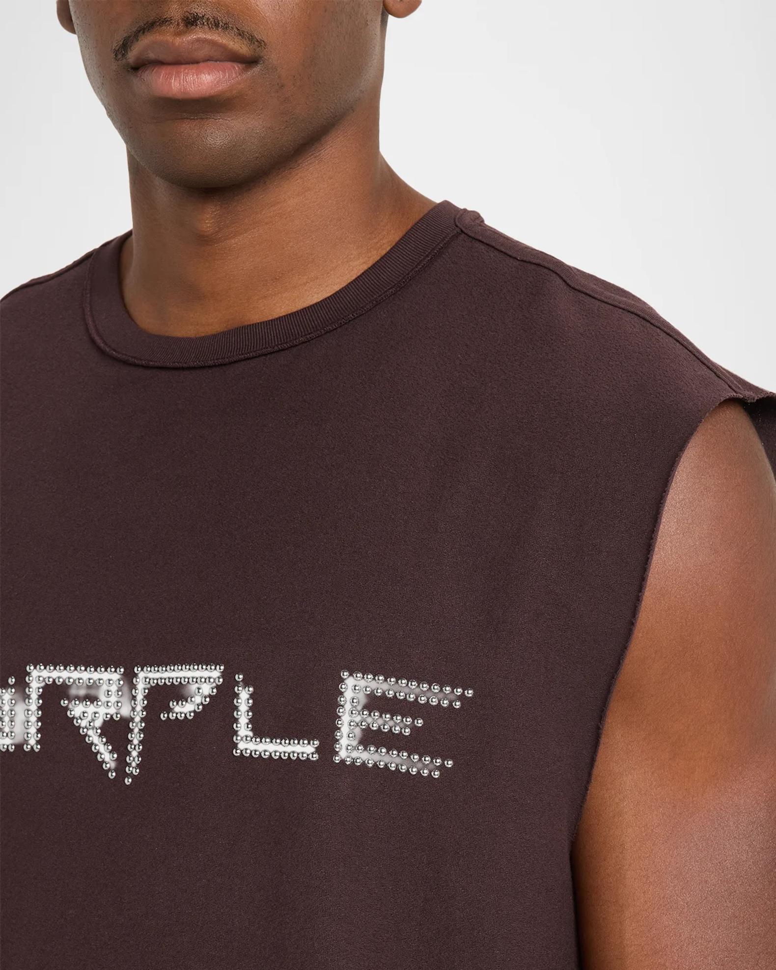 PURPLE Men's Logo Cotton Jersey Tank | Neiman Marcus