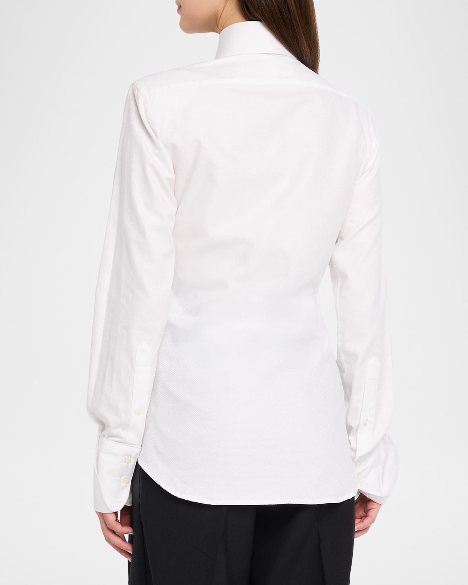 Sergio Hudson Standard Collar Long-Sleeve Cotton Shirt | Neiman Marcus