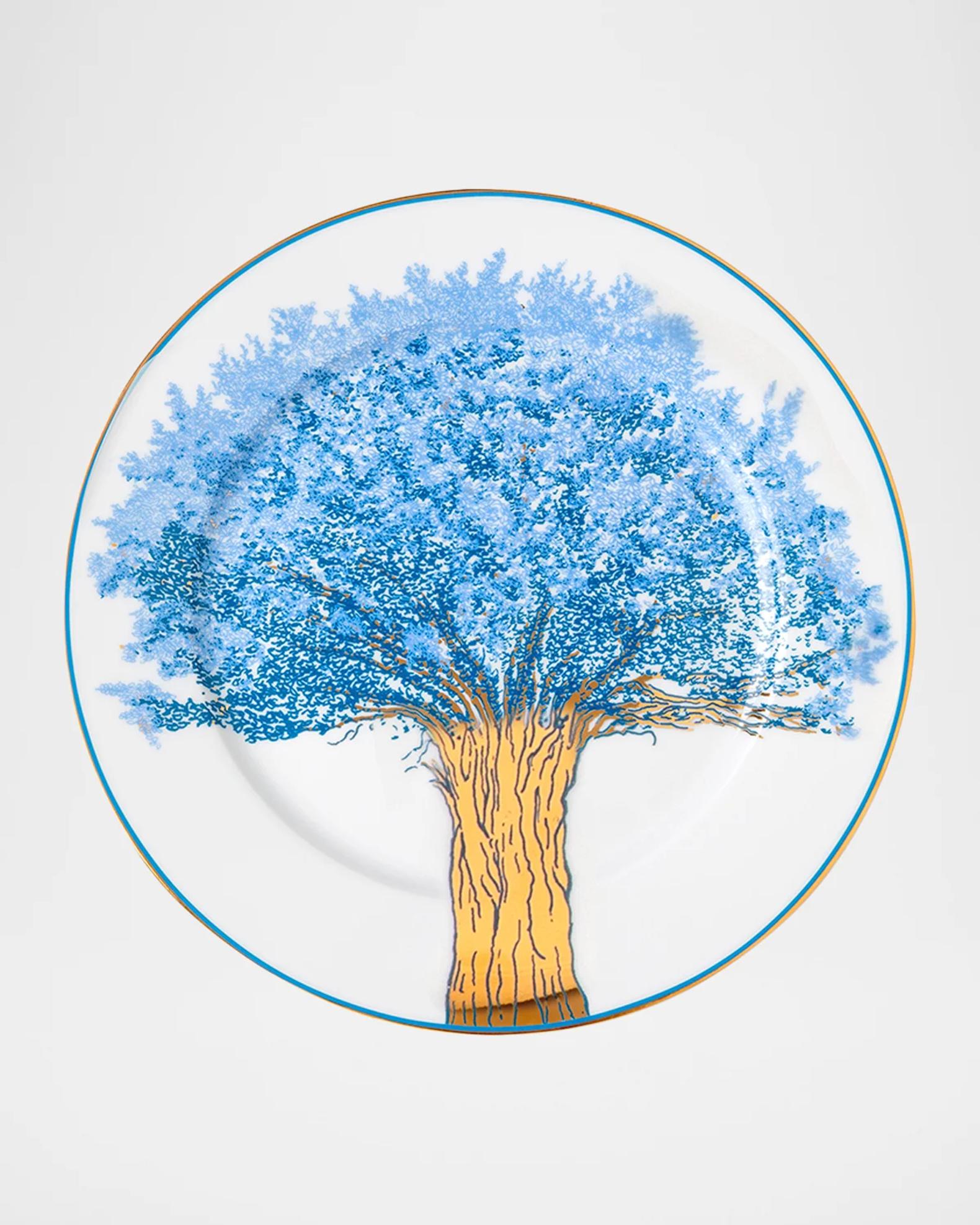 Tania Bulhoes 4-Piece Botanical Plate Set | Neiman Marcus