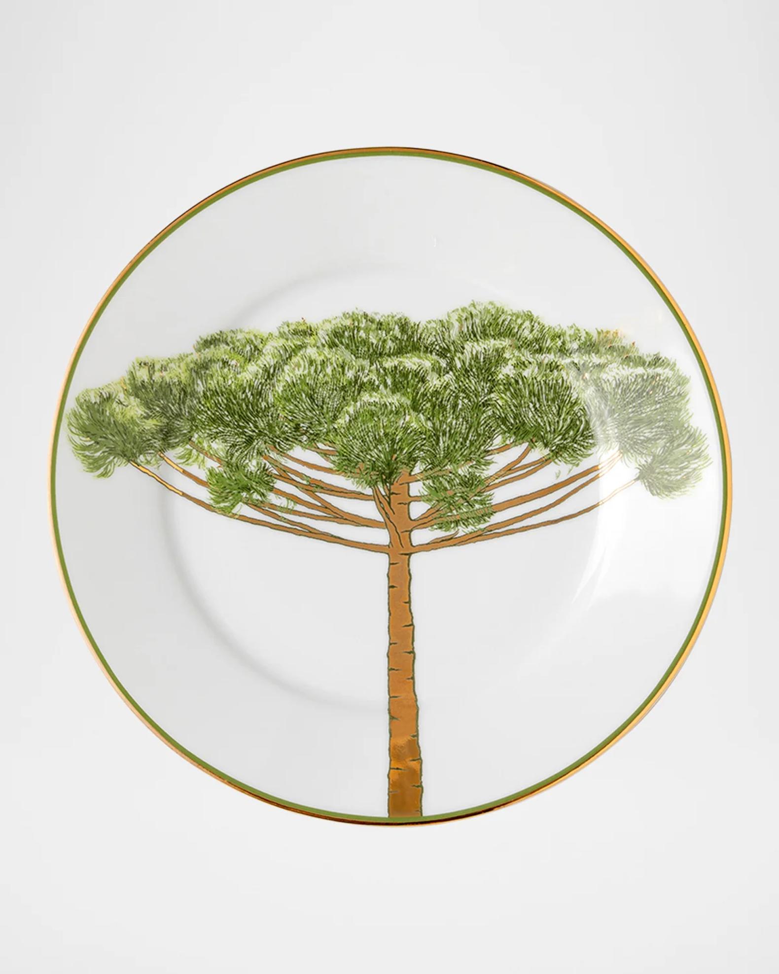 Tania Bulhoes 4-Piece Botanical Plate Set | Neiman Marcus