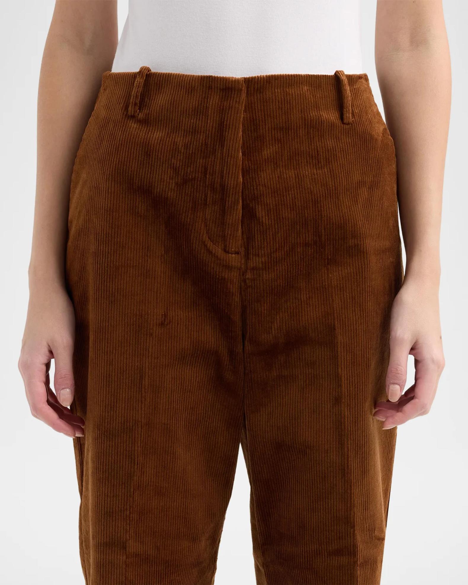 Ganni Corduroy Low Crotch Pants | Neiman Marcus