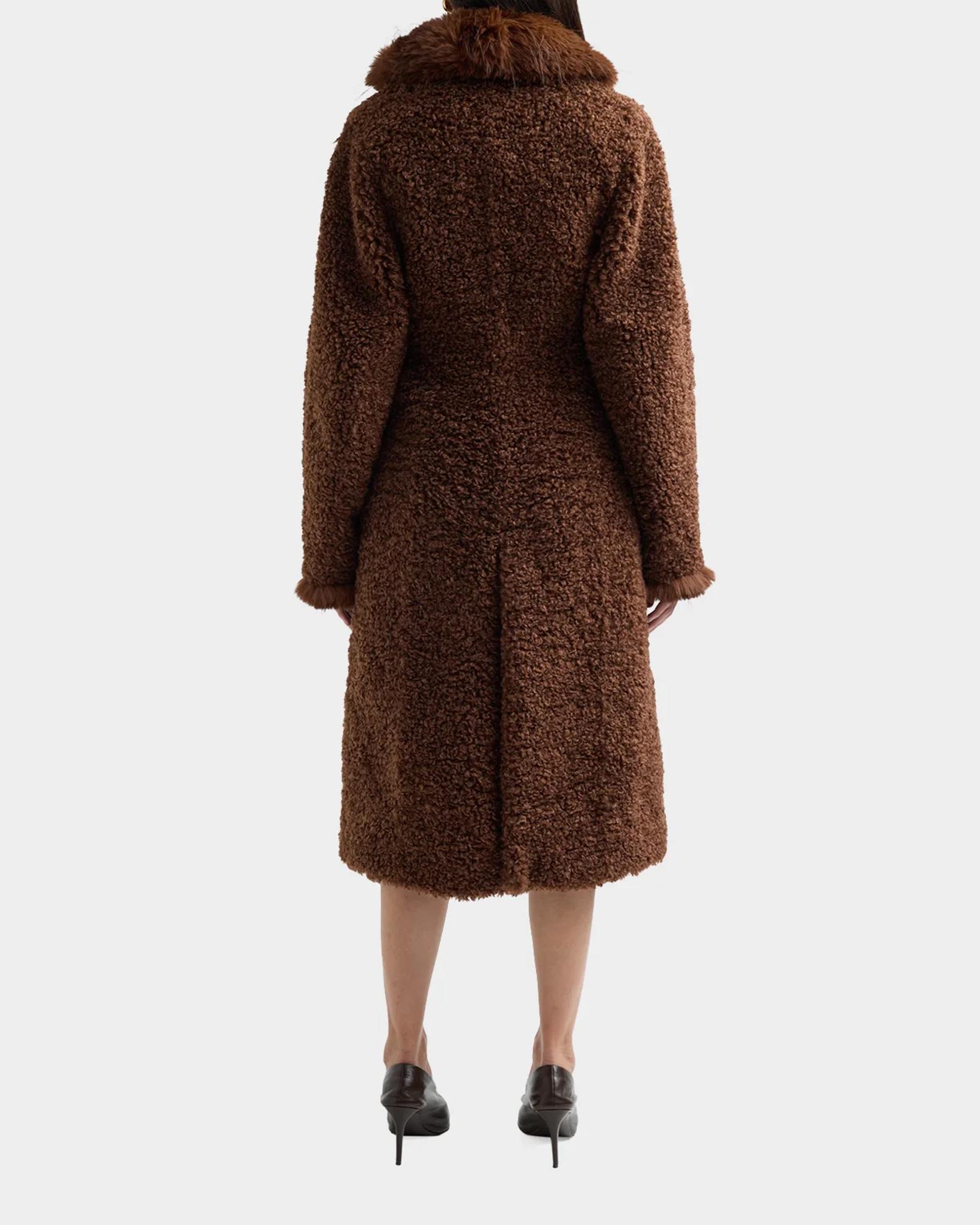 Ganni Long Teddy Faux-Shearling Coat | Neiman Marcus