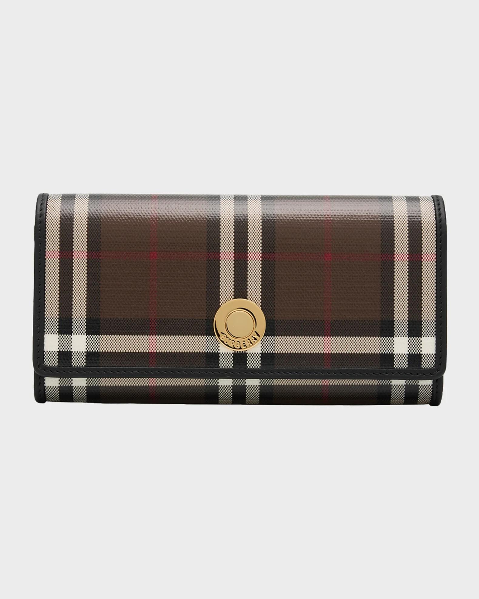 Burberry Halton Check Cotton Wallet | Neiman Marcus