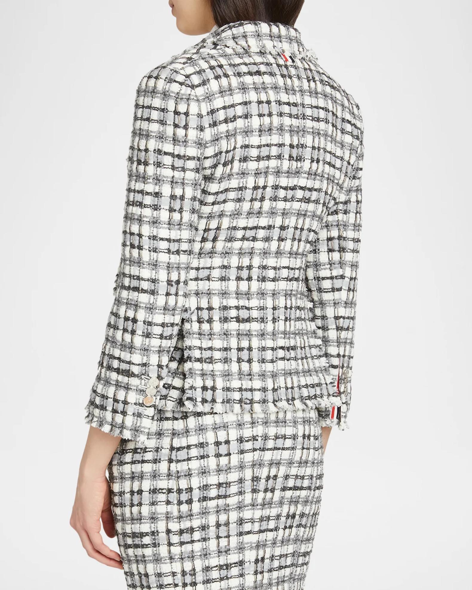 Thom Browne High Armhole Tweed Single-Breasted Sport Coat | Neiman