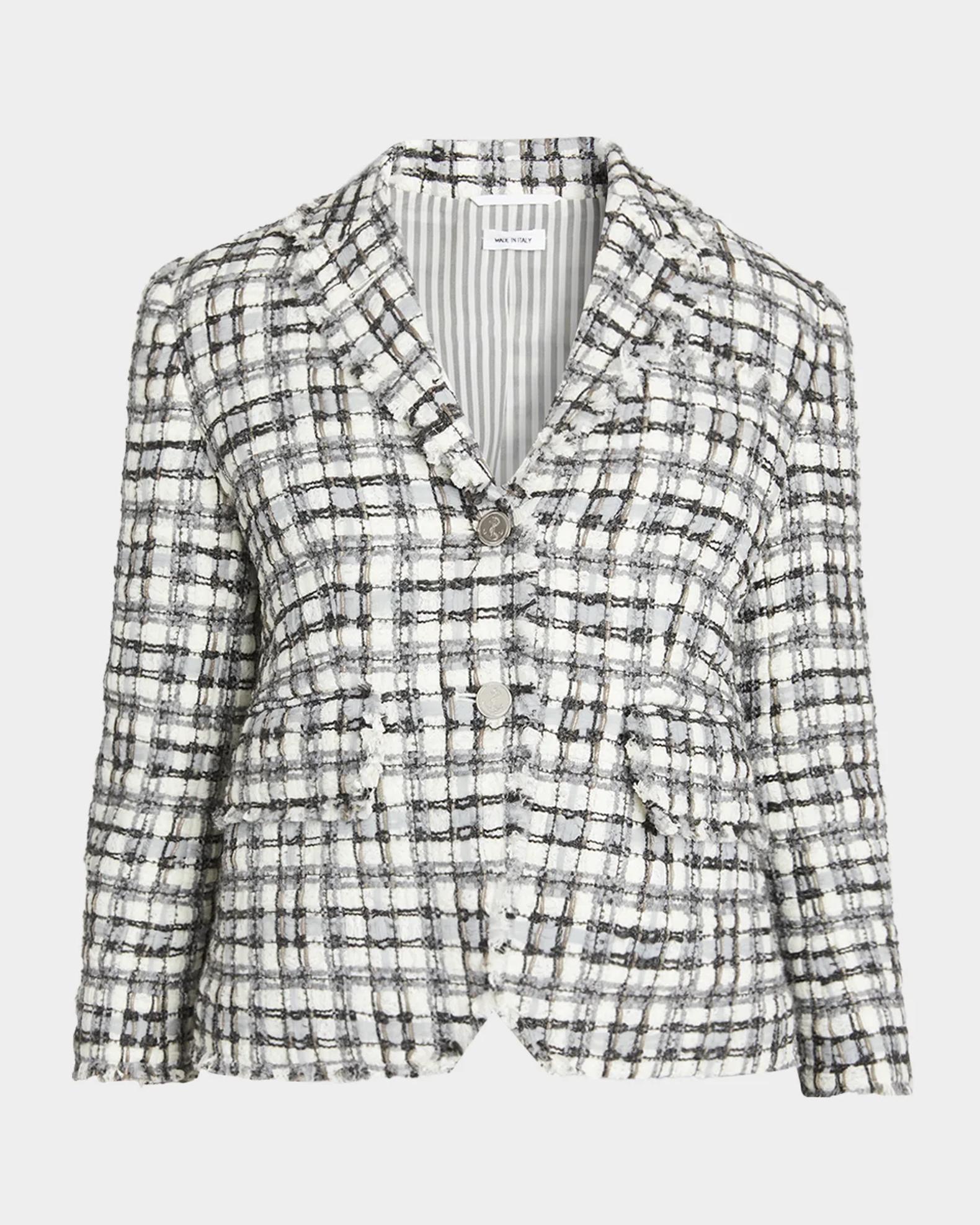 Thom Browne High Armhole Tweed Single-Breasted Sport Coat | Neiman