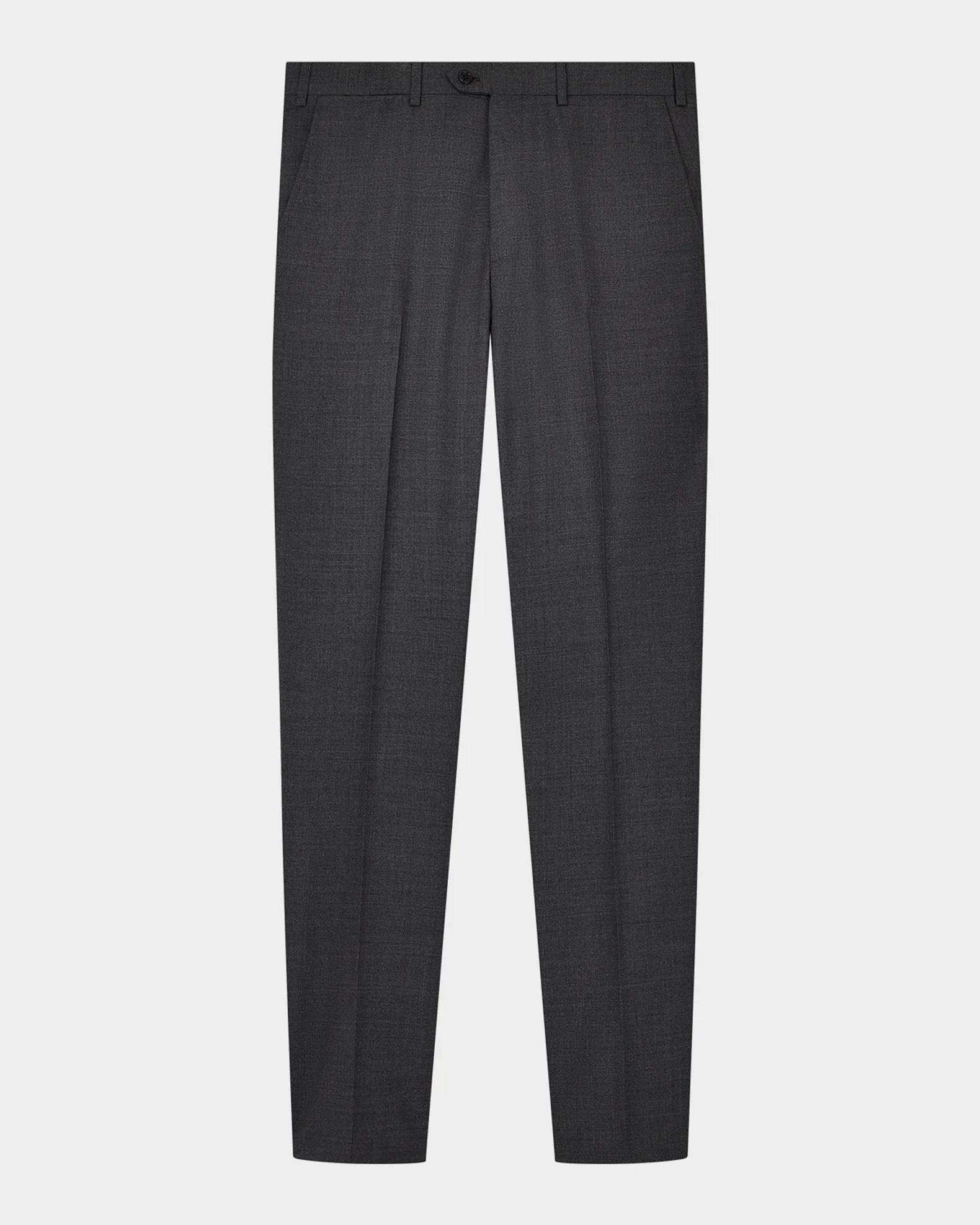 Emporio Armani Men's Wool Textured Flat-Front Trousers | Neiman Marcus