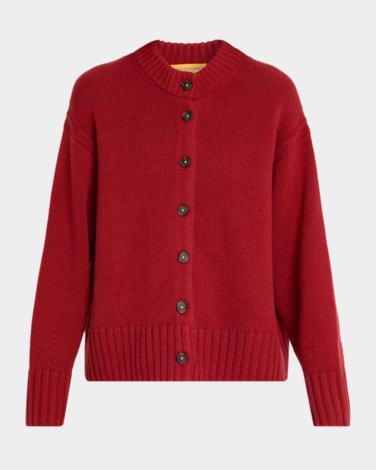 Guest in Residence Cozy Cashmere Crewneck Cardigan | Neiman Marcus