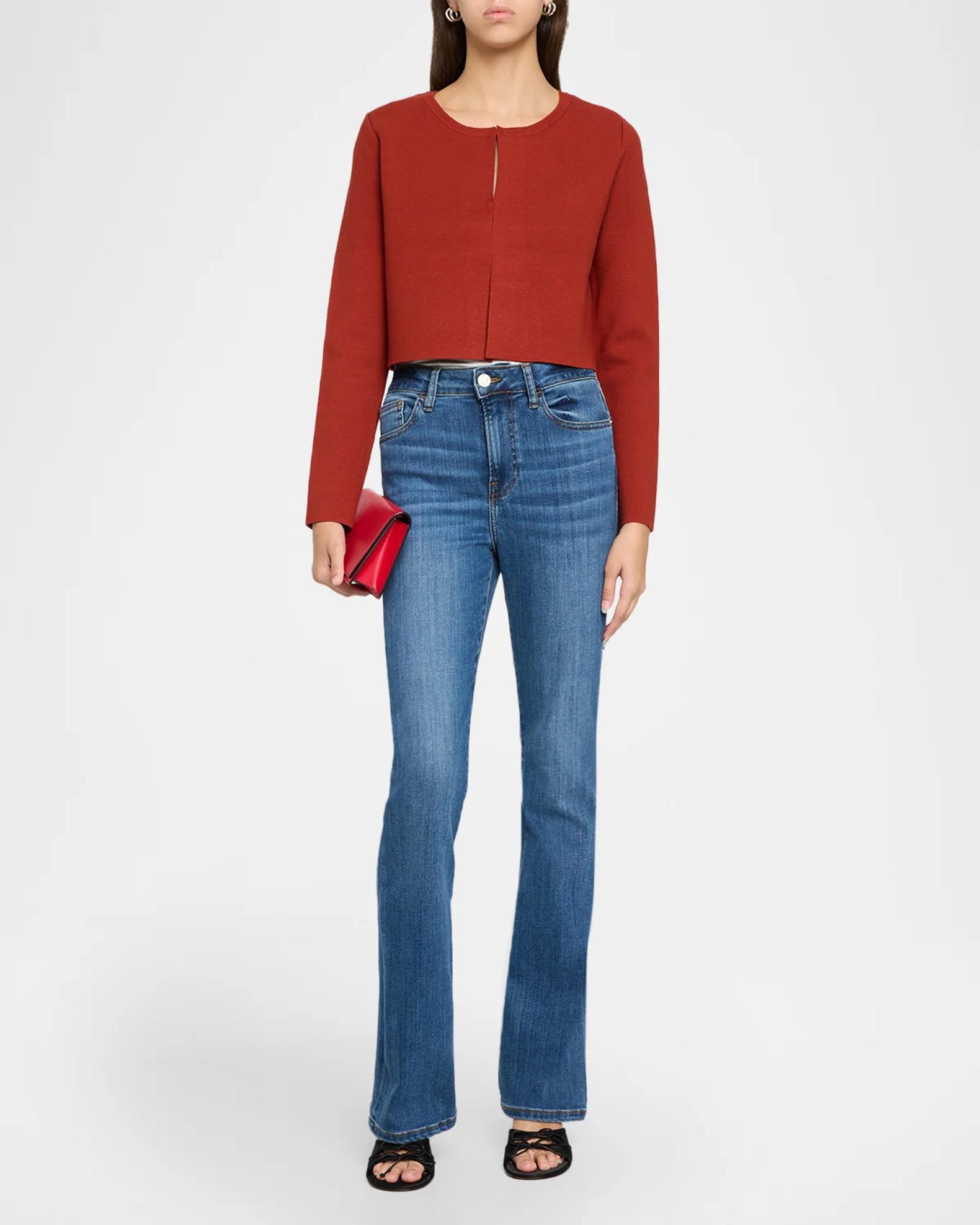 Elie Tahari The Kailany Cropped Knit Sweater | Neiman Marcus