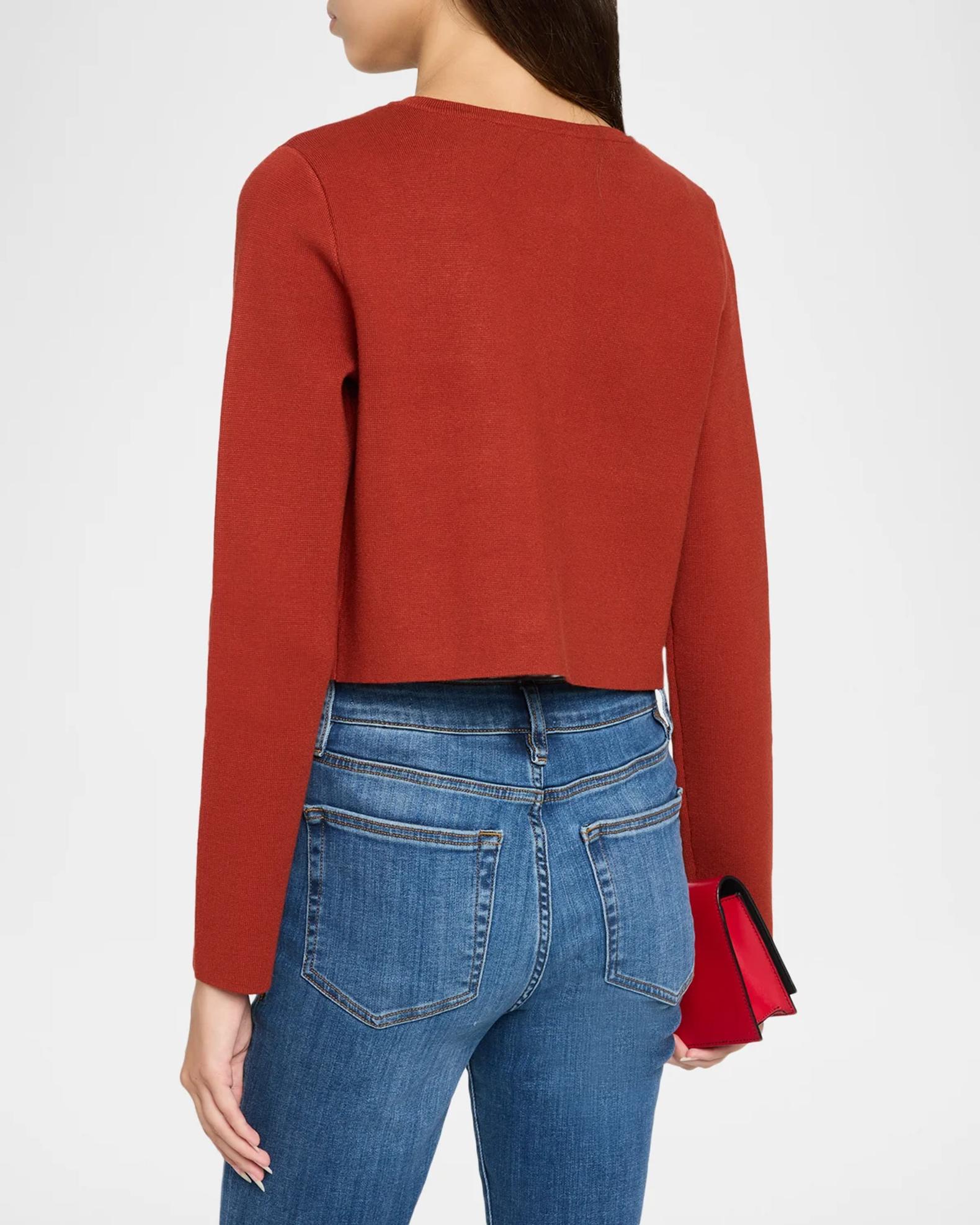 Elie Tahari The Kailany Cropped Knit Sweater | Neiman Marcus