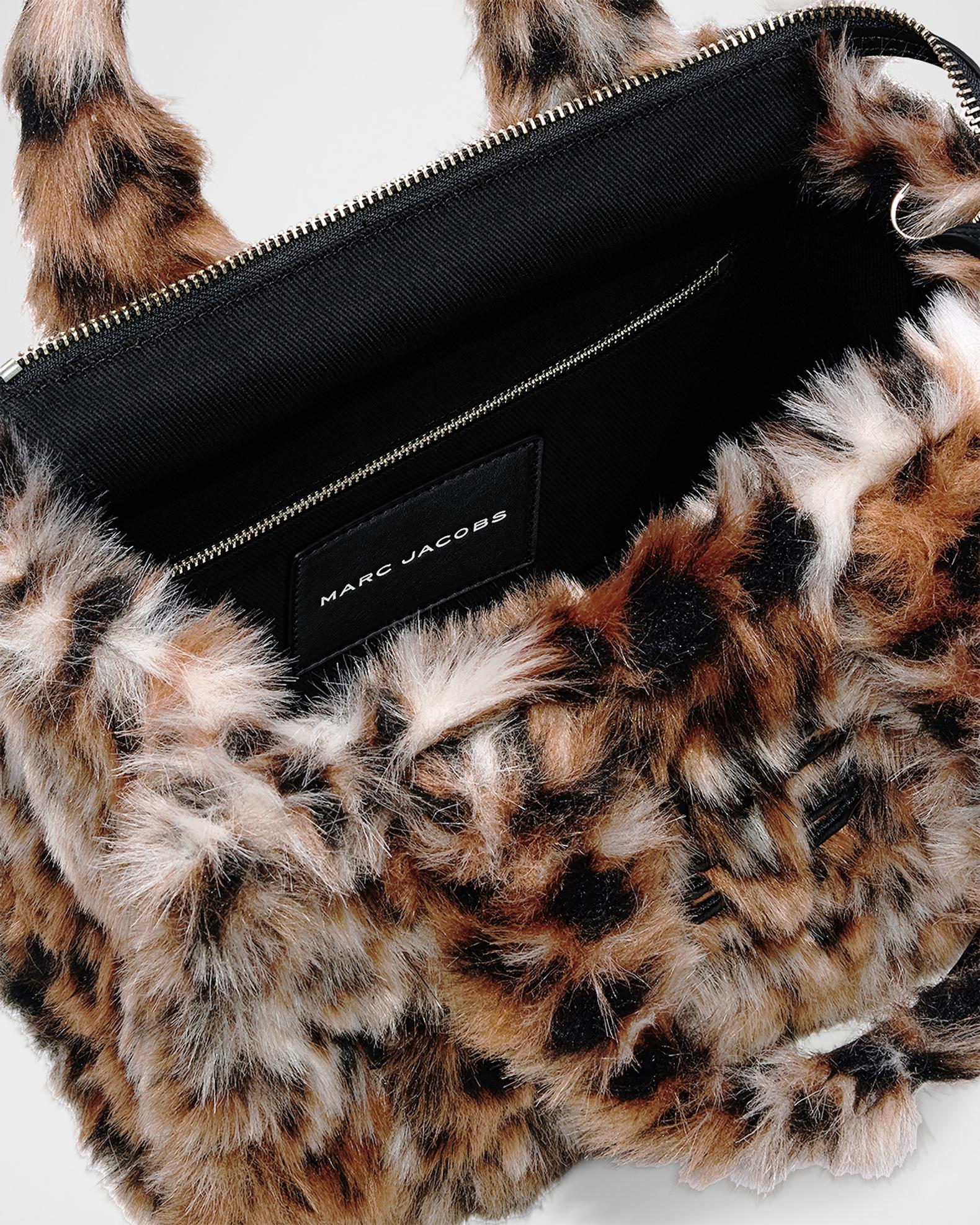 Marc Jacobs The Small Tote Leopard Faux Fur Bag | Neiman Marcus