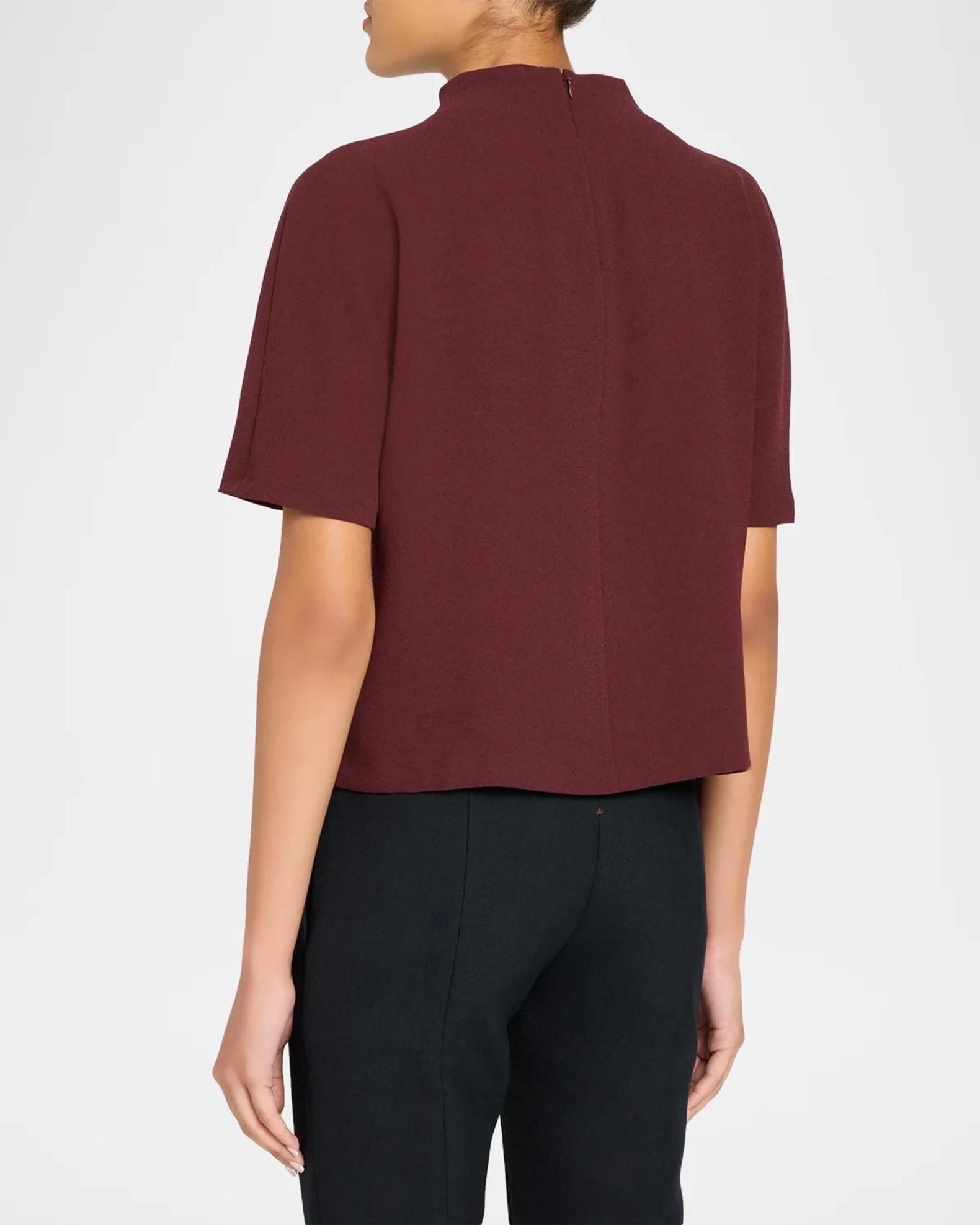 Vince Draped Funnel Neck Top | Neiman Marcus