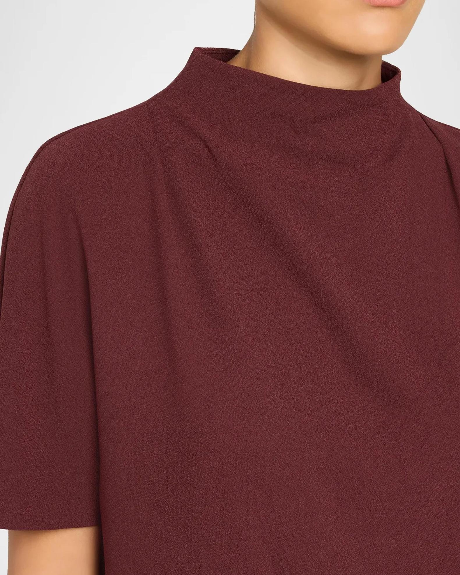 Vince Draped Funnel Neck Top | Neiman Marcus