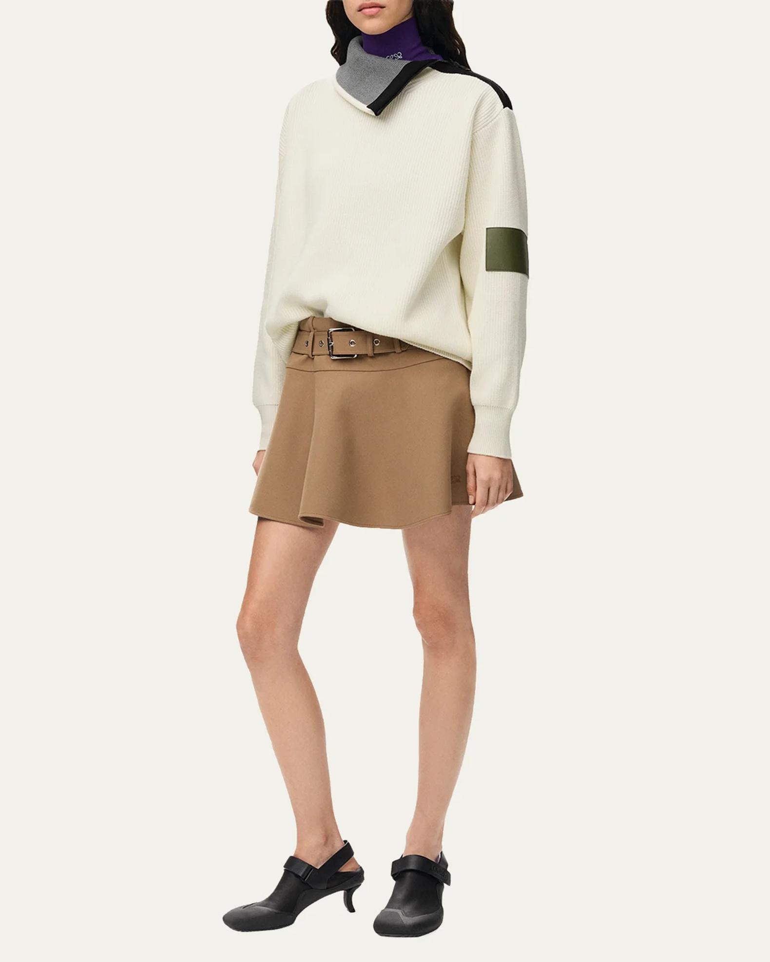 LOEWE Cotton Zip-Front Sweater | Neiman Marcus