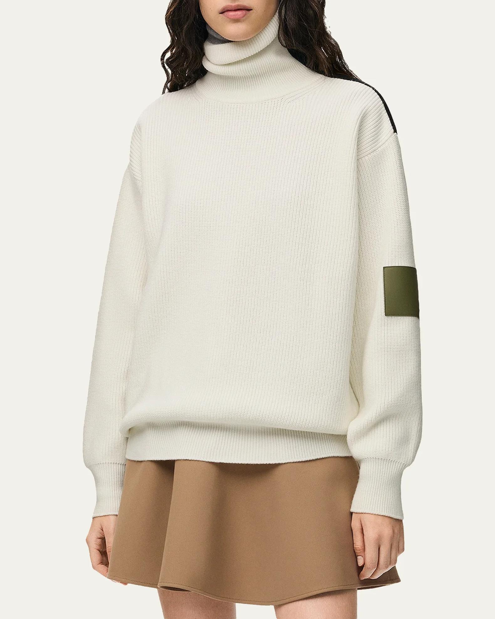 LOEWE Cotton Zip-Front Sweater | Neiman Marcus