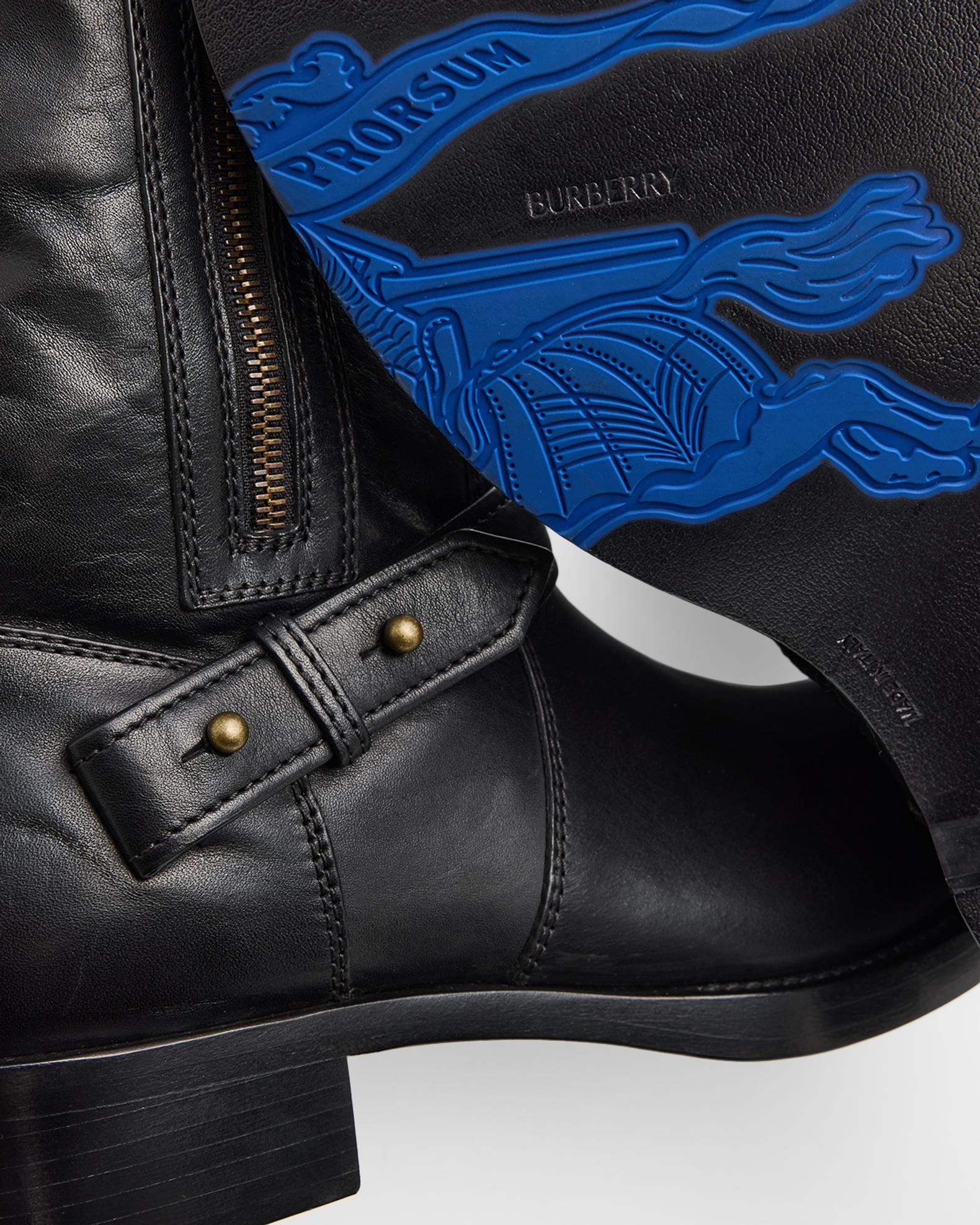 靴 00s Burberry engineer boots leather y2k Burberry Men's Kent Leather Biker Boots | Neiman Marcus