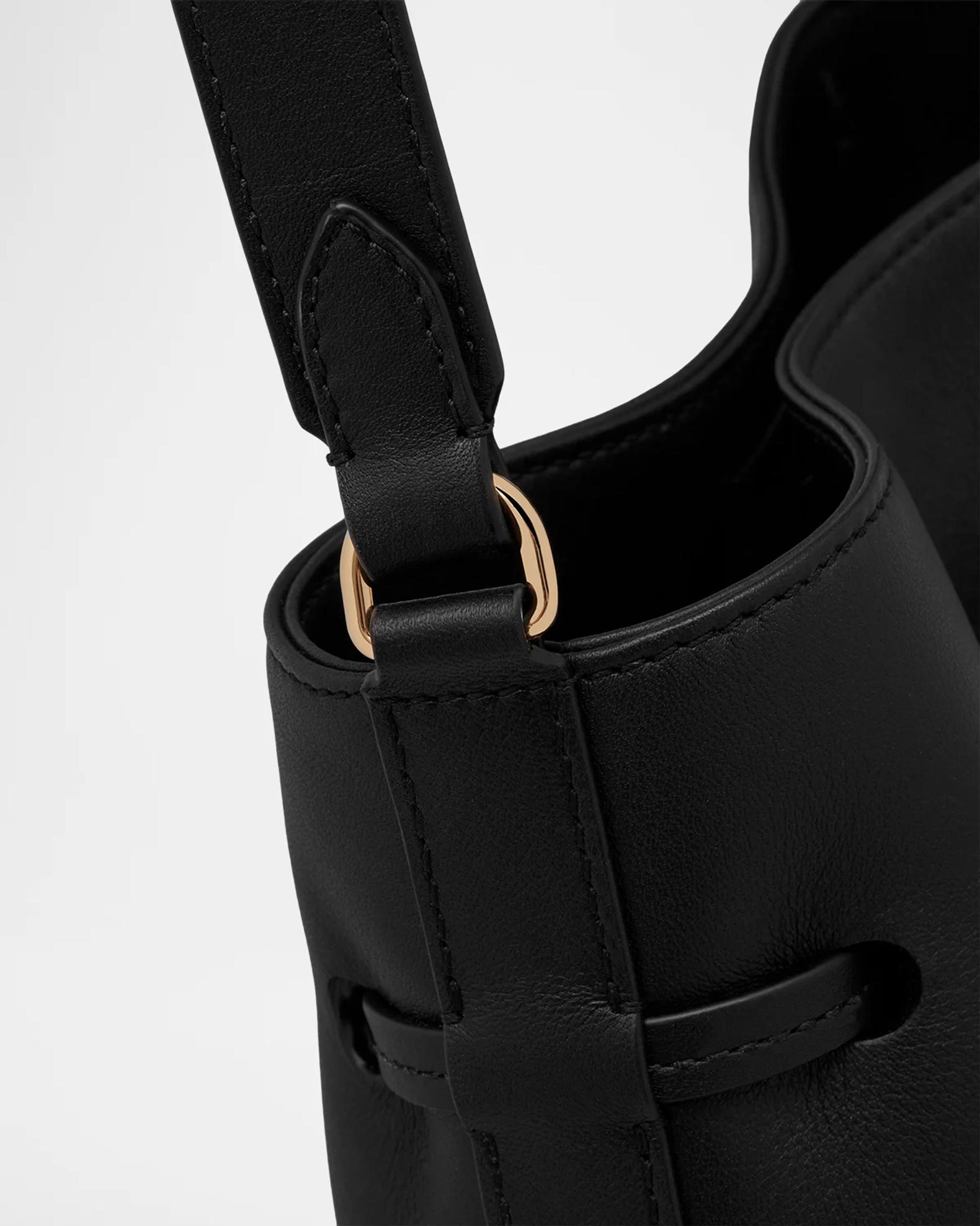 Strathberry Corda Small Leather Bucket Bag | Neiman Marcus