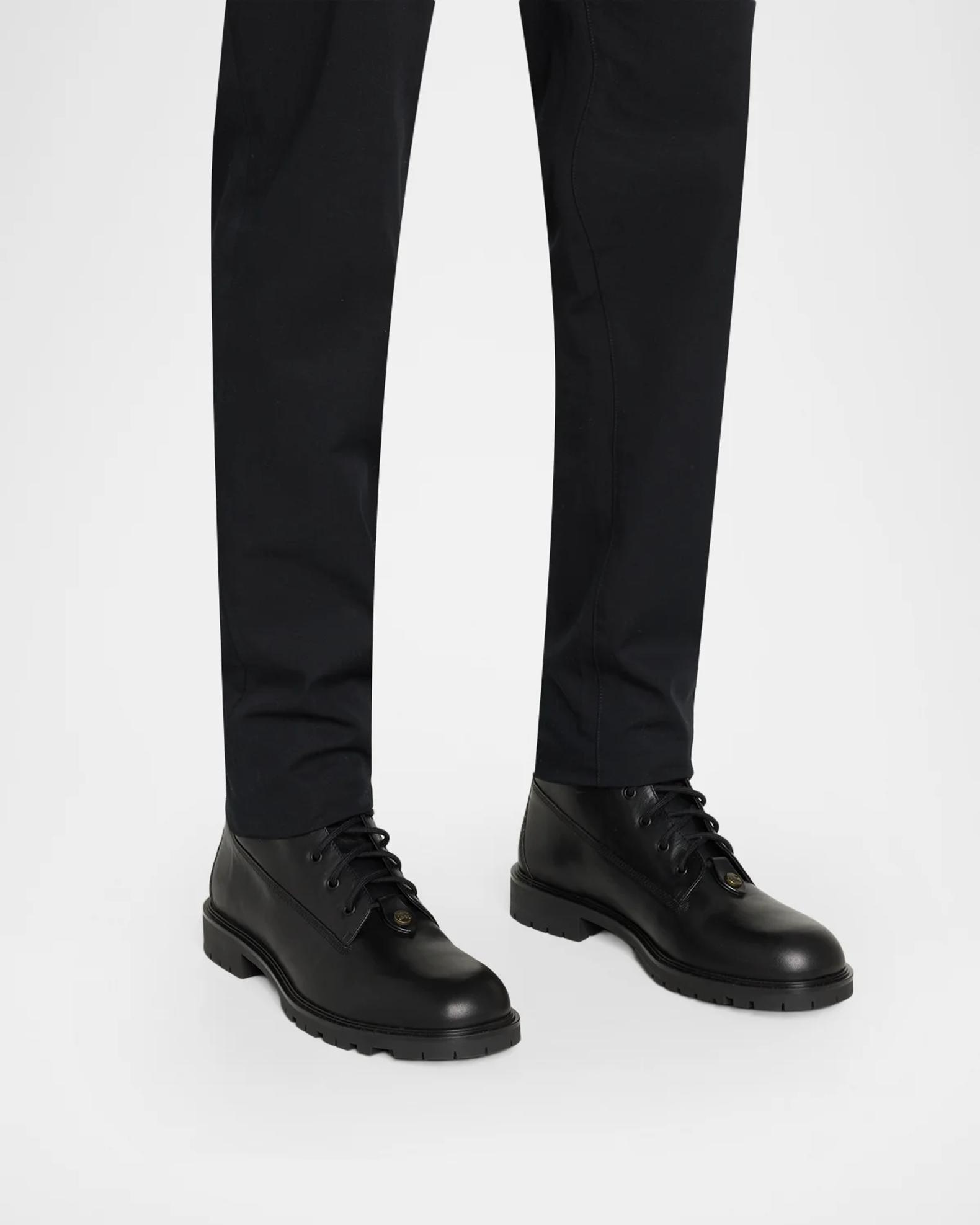 Burberry Men's Durham Leather Combat Boots | Neiman Marcus
