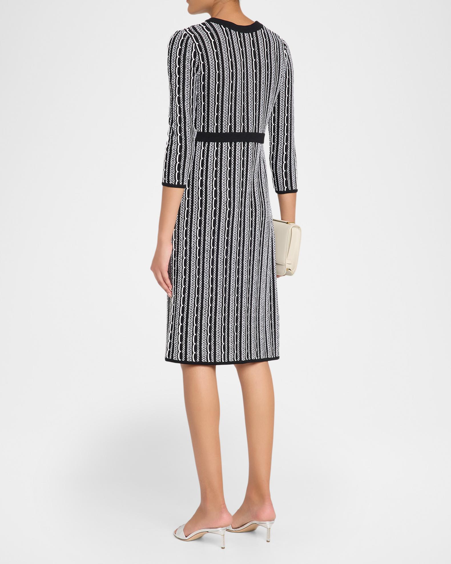Misook Vertical Stitch Knit Sheath Dress | Neiman Marcus