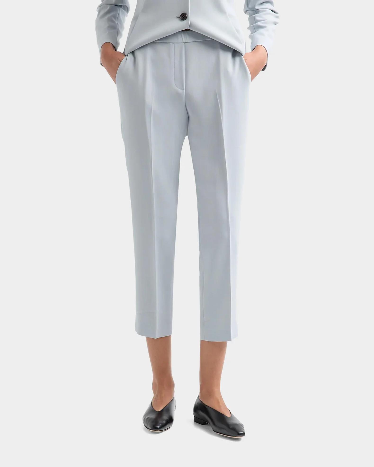 Theory Treeca Pull-On Essential Crepe Pants | Neiman Marcus