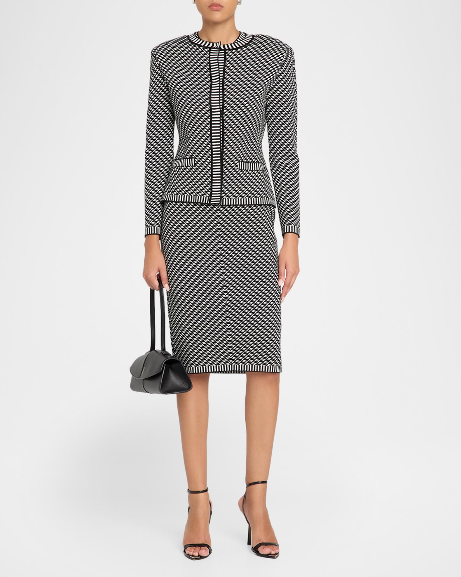 Chiara Boni La Petite Robe Ritz Bic 2-Piece Houndstooth Cardigan ...