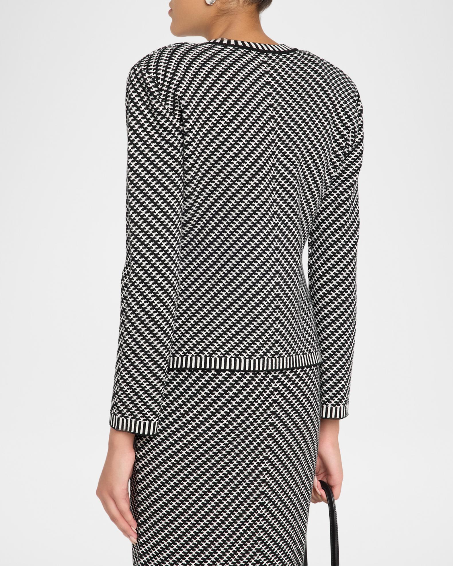 Chiara Boni La Petite Robe Ritz Bic 2-Piece Houndstooth Cardigan ...
