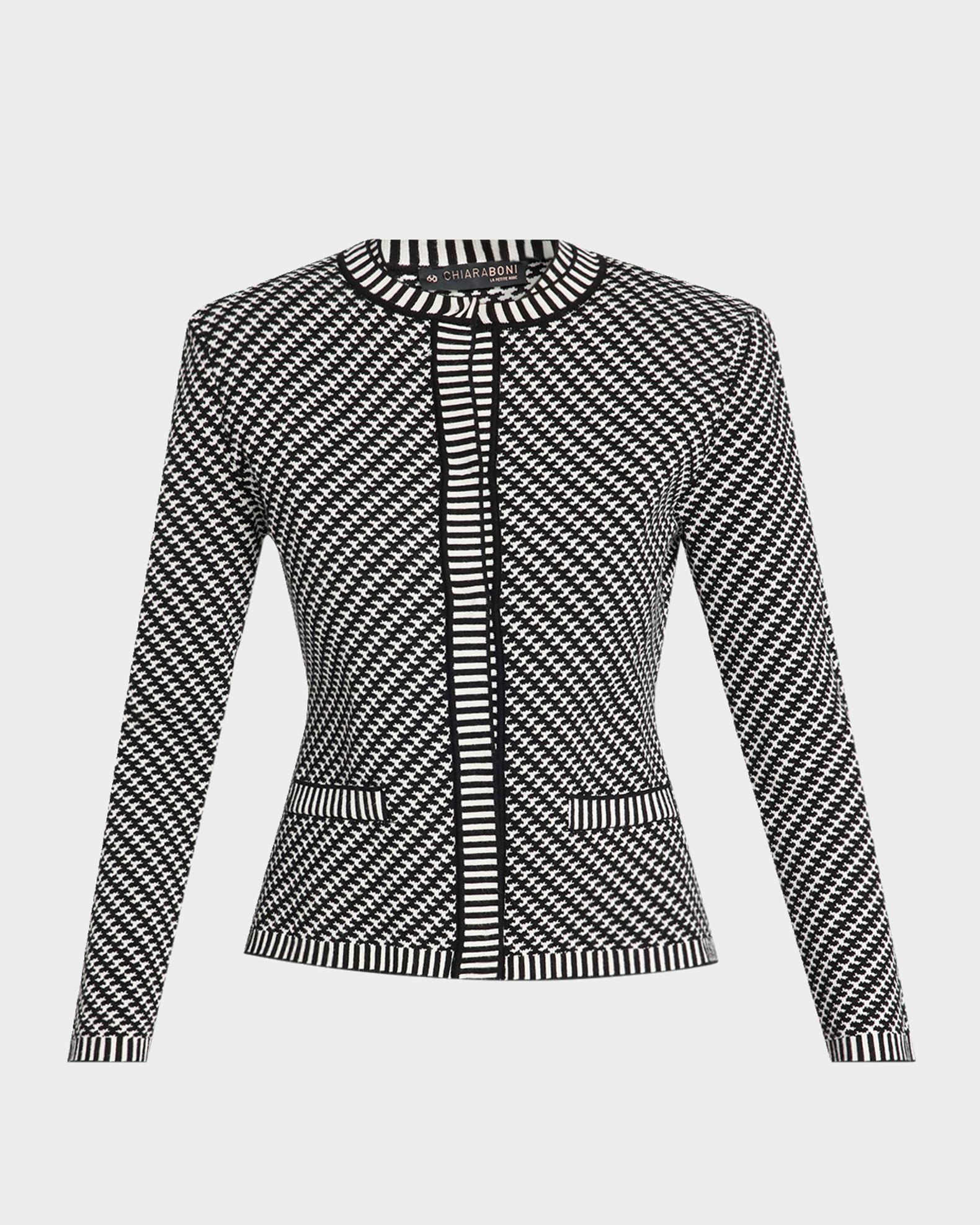 Chiara Boni La Petite Robe Ritz Bic 2-Piece Houndstooth Cardigan ...