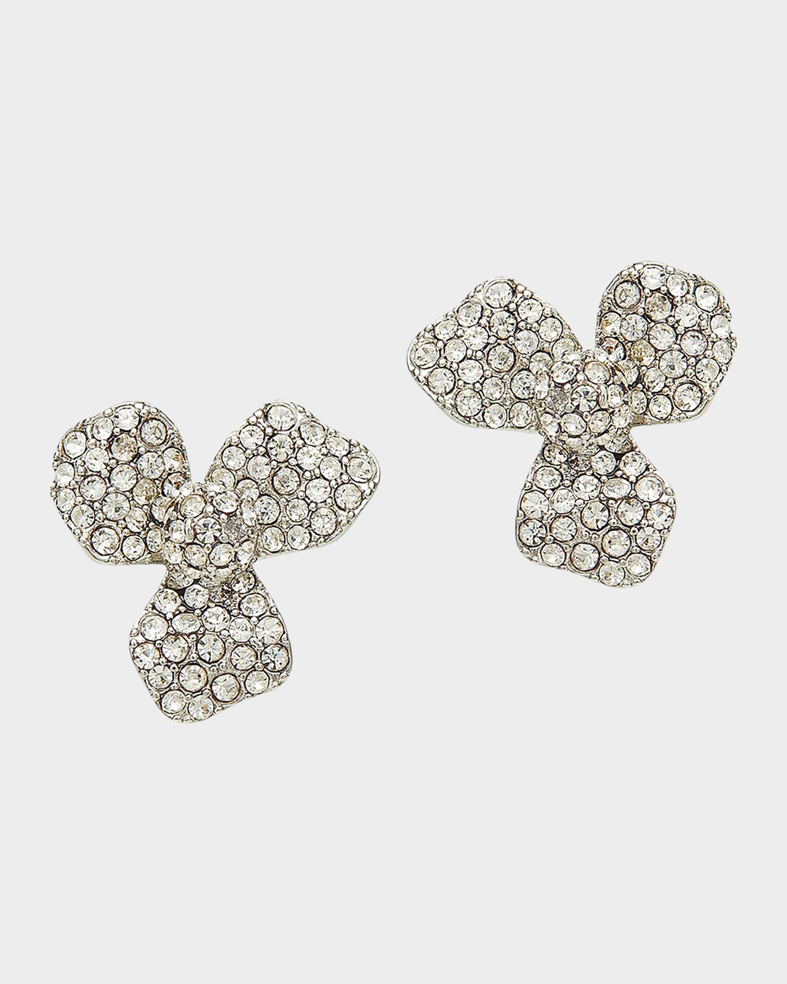 Lele Sadoughi Pave Trillium Stud Earrings | Neiman Marcus