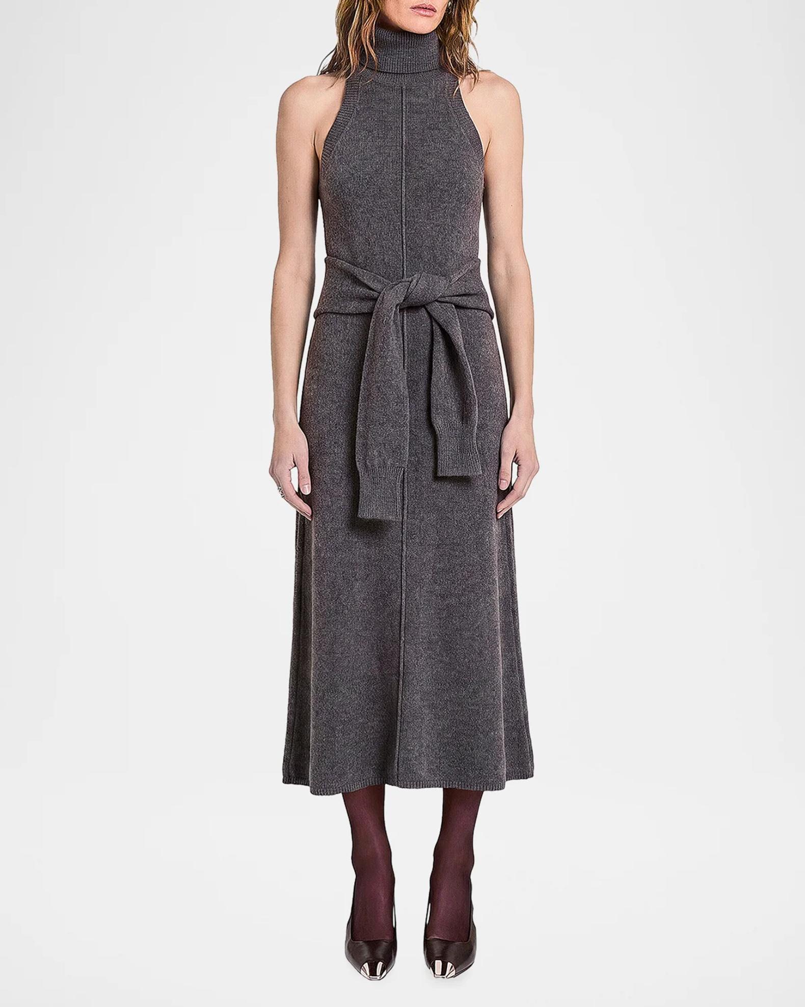 NICHOLAS Zinnia Sleeveless Turtleneck Midi Sweater Dress | Neiman