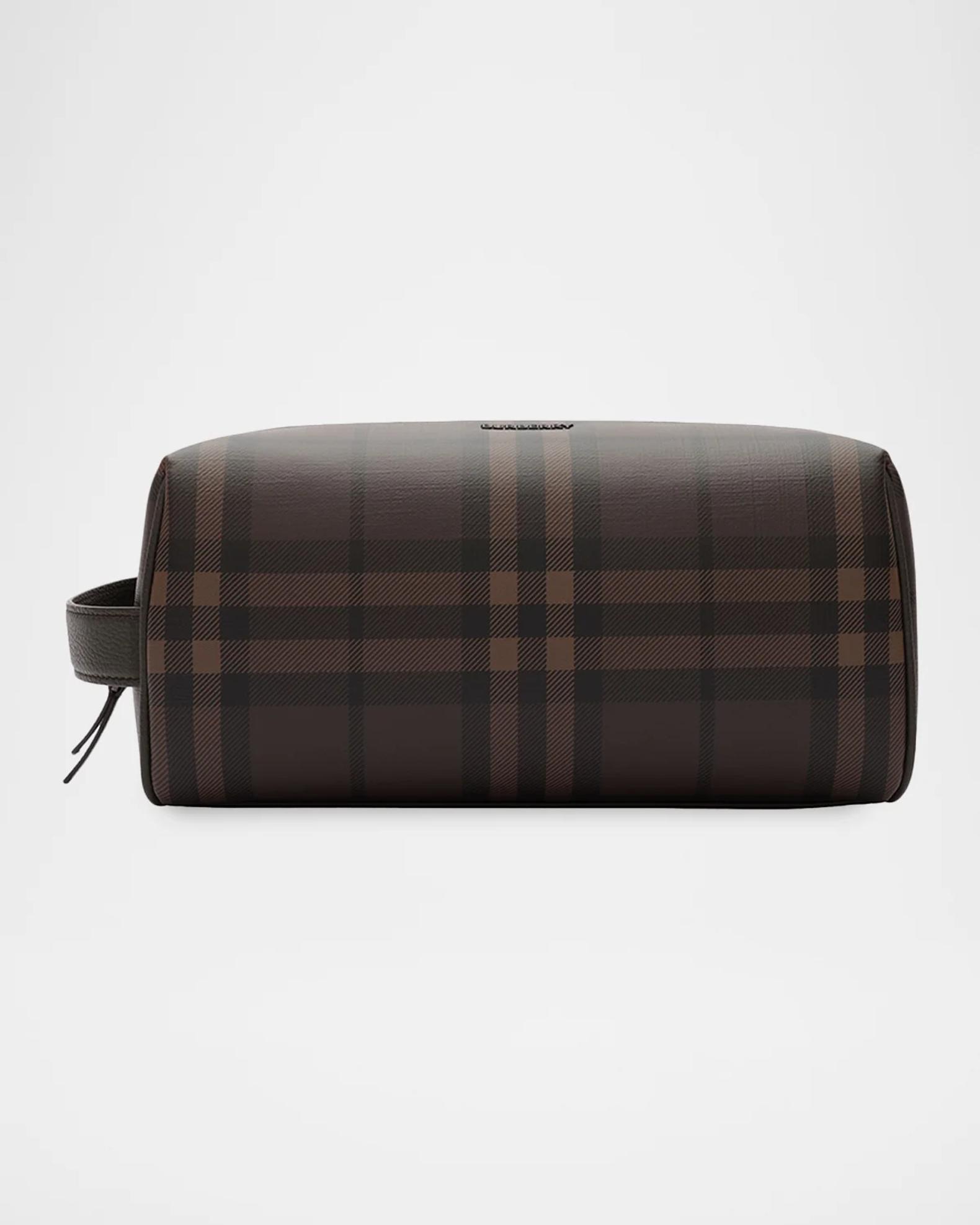 BURBERRY ペンケース ポーチ Burberry Men's Check Toiletry Travel Pouch | Neiman Marcus