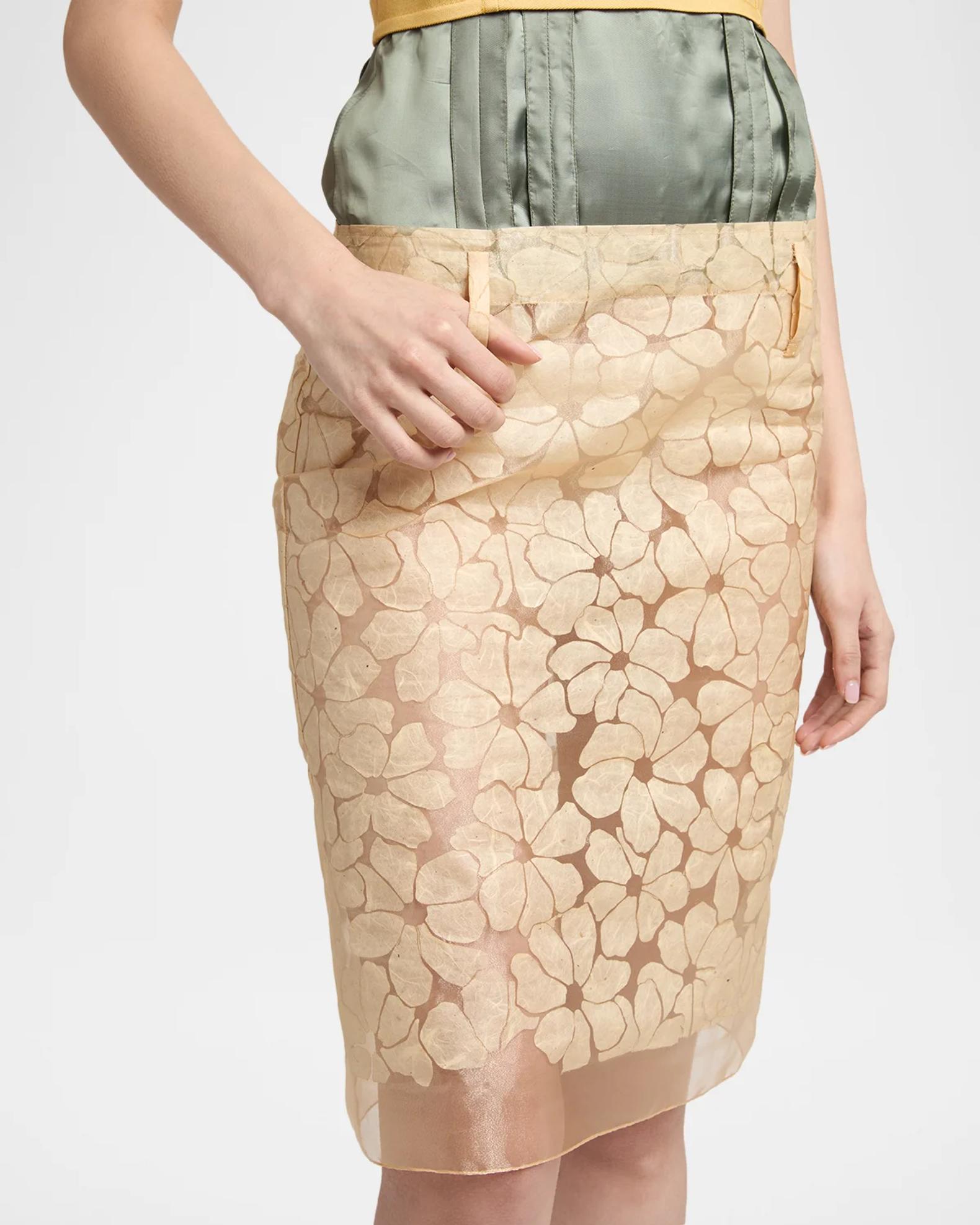 Marni Mixed-Media Sleeveless Floral Burnout Midi Dress | Neiman Marcus