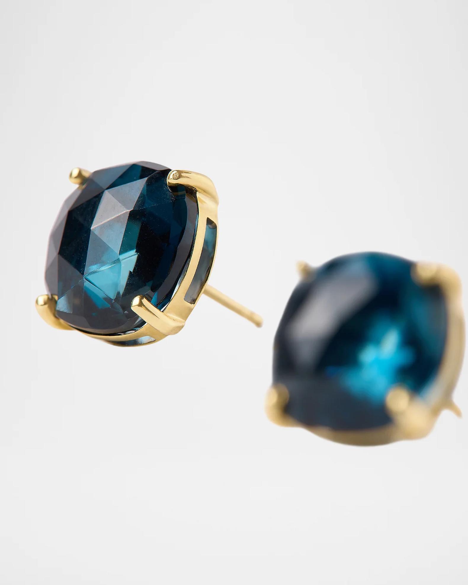 Marco Bicego 18K Yellow Gold Jaipur Color London Blue Topaz Stud ...