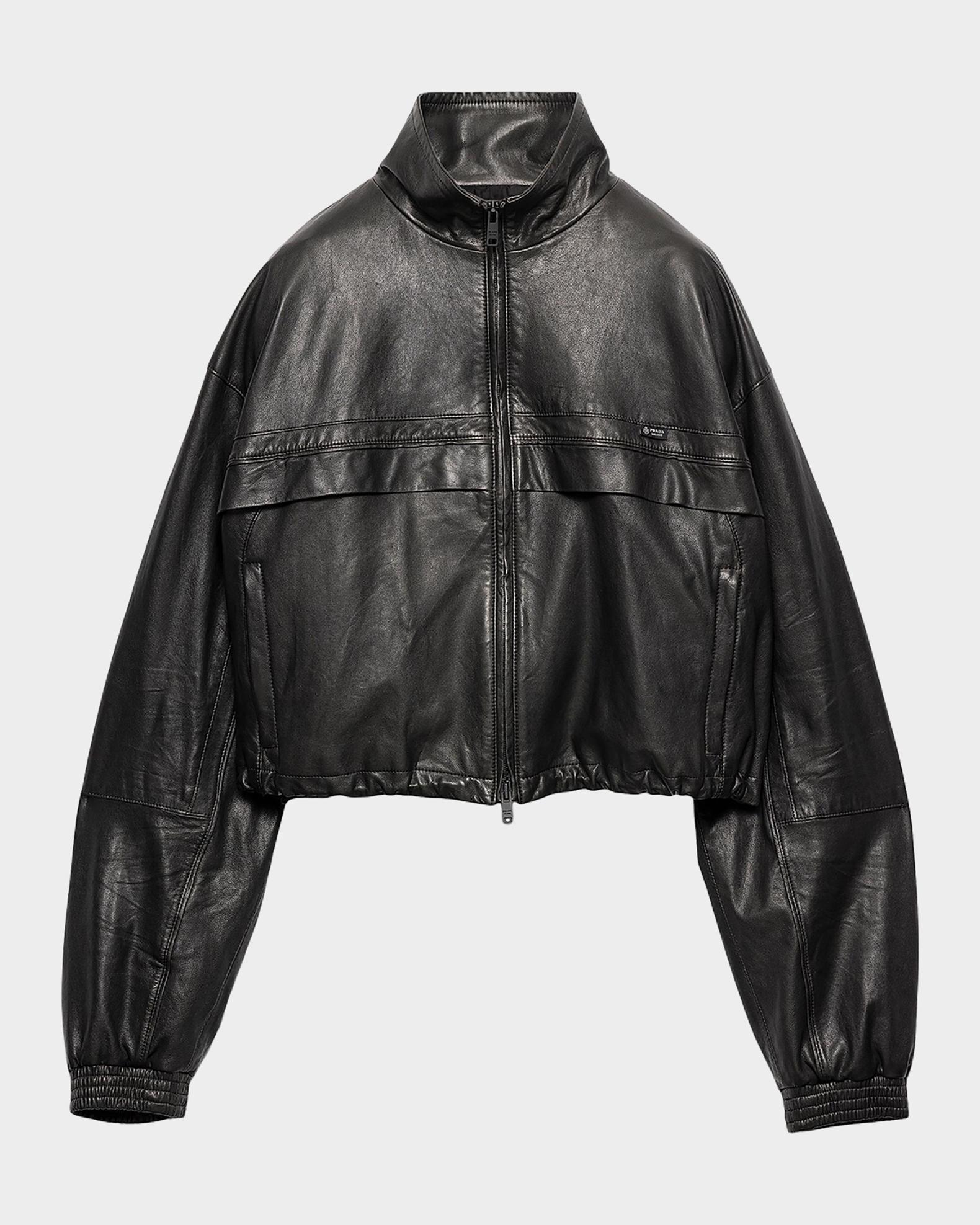 Prada Nappa Leather Jacket | Neiman Marcus