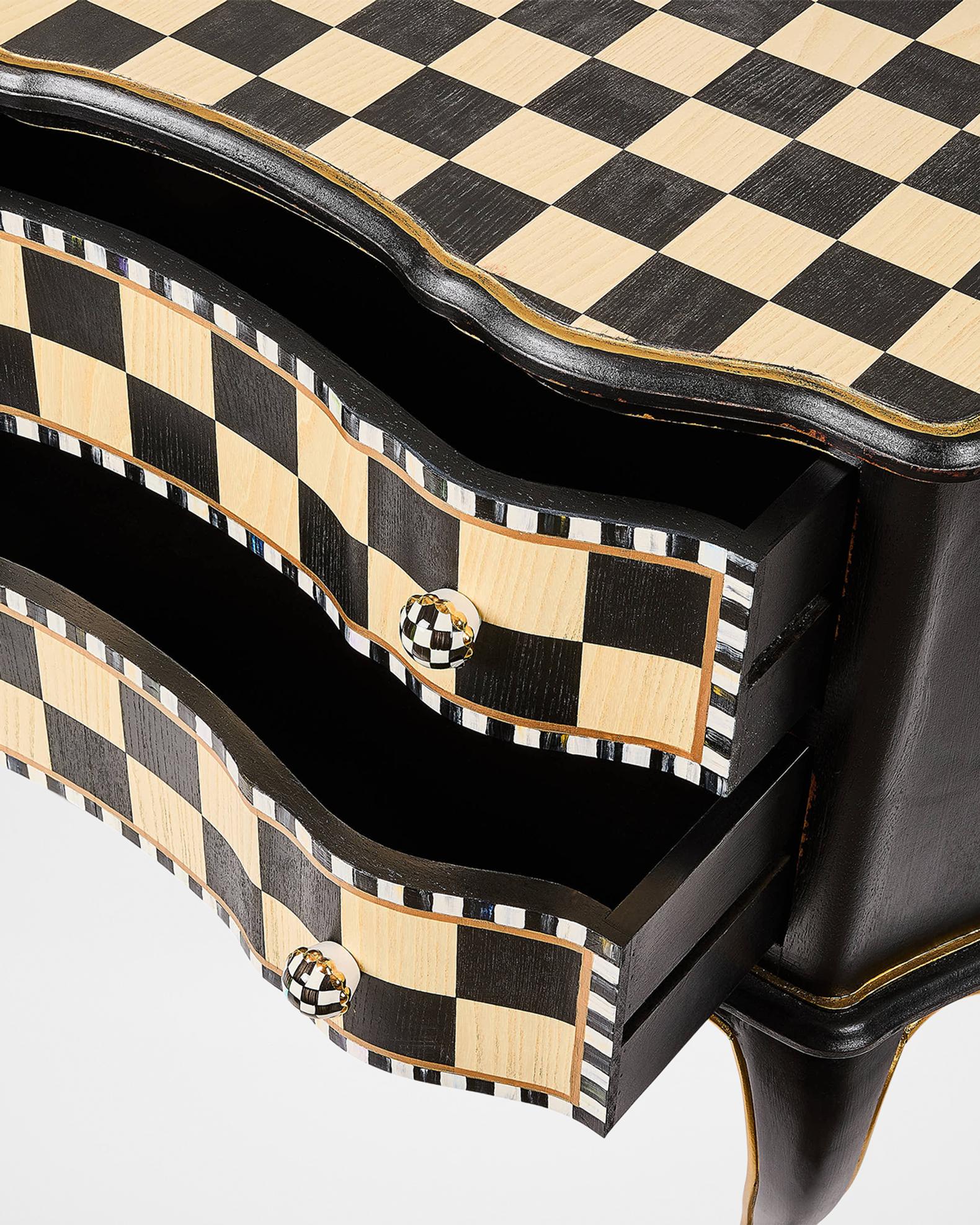 MacKenzie-Childs Checkered Chest | Neiman Marcus