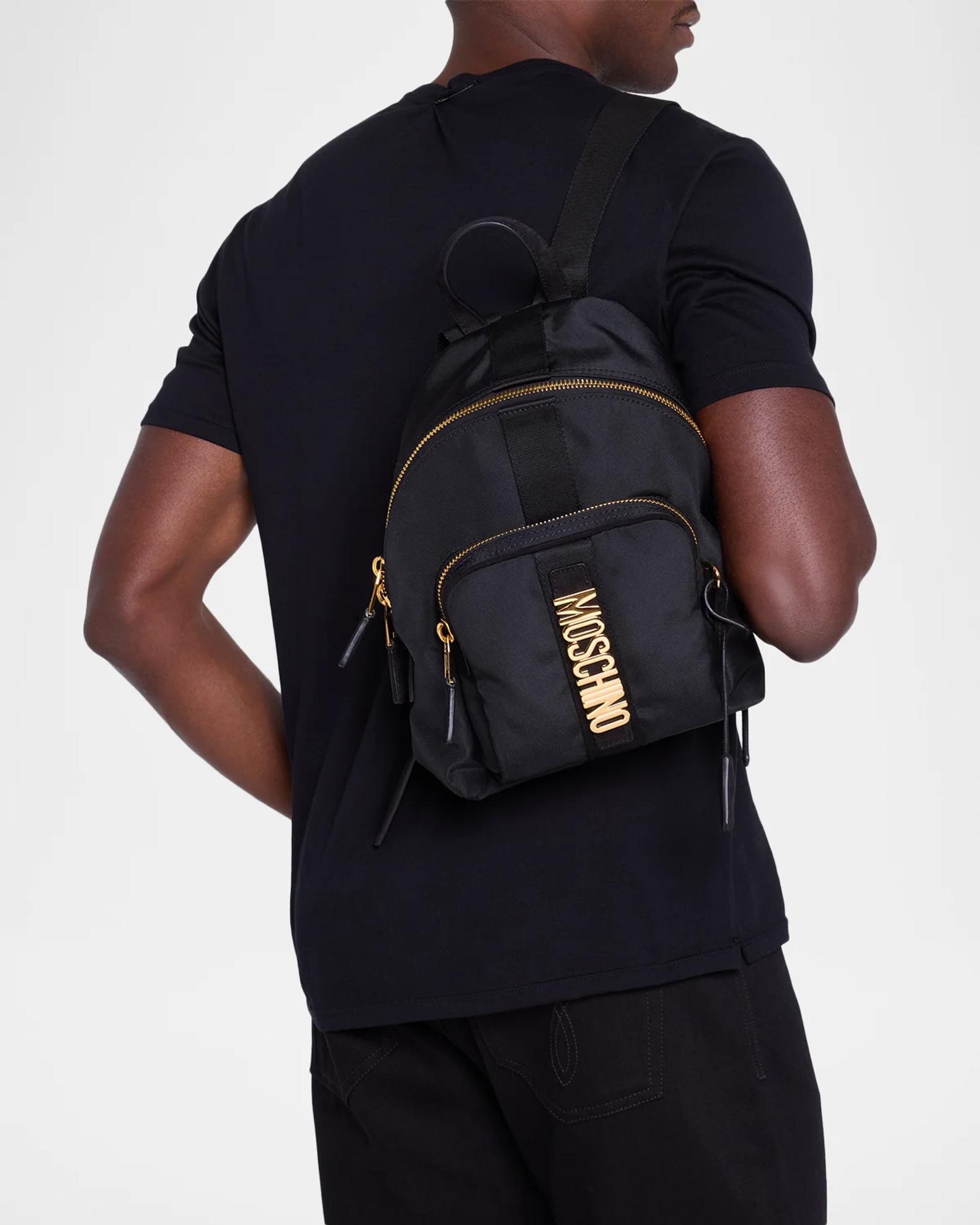 Moschino Men's Logo Backpack | Neiman Marcus