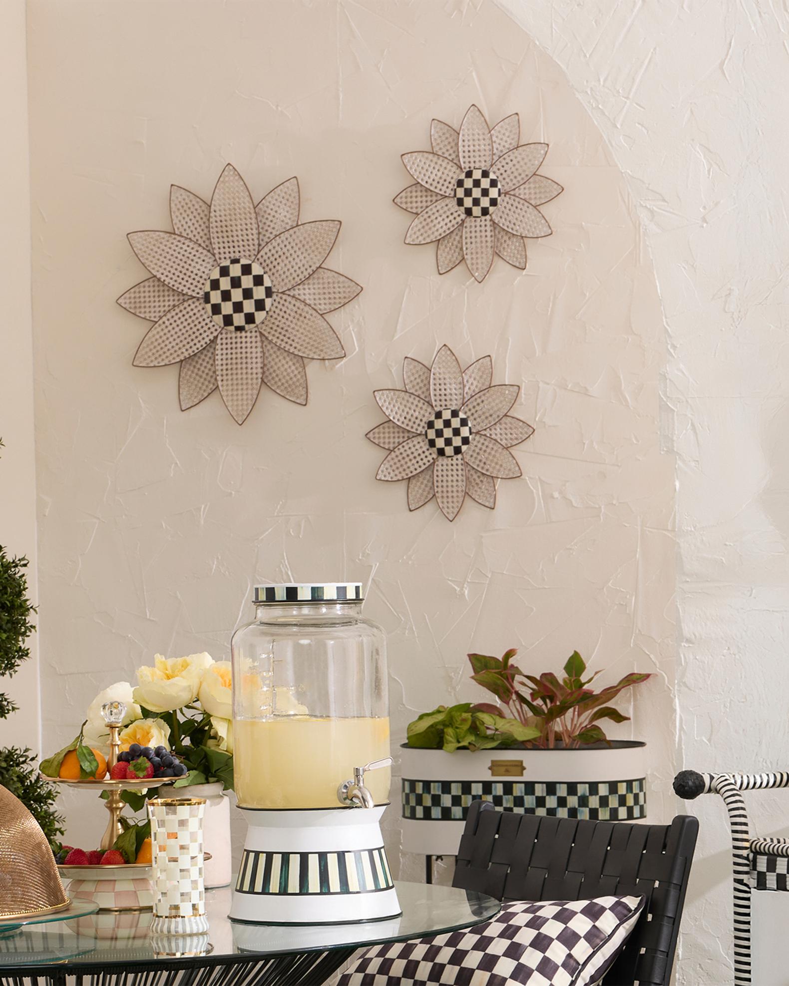 MacKenzie-Childs Cane Small Indoor/Outdoor Wallflower | Neiman Marcus